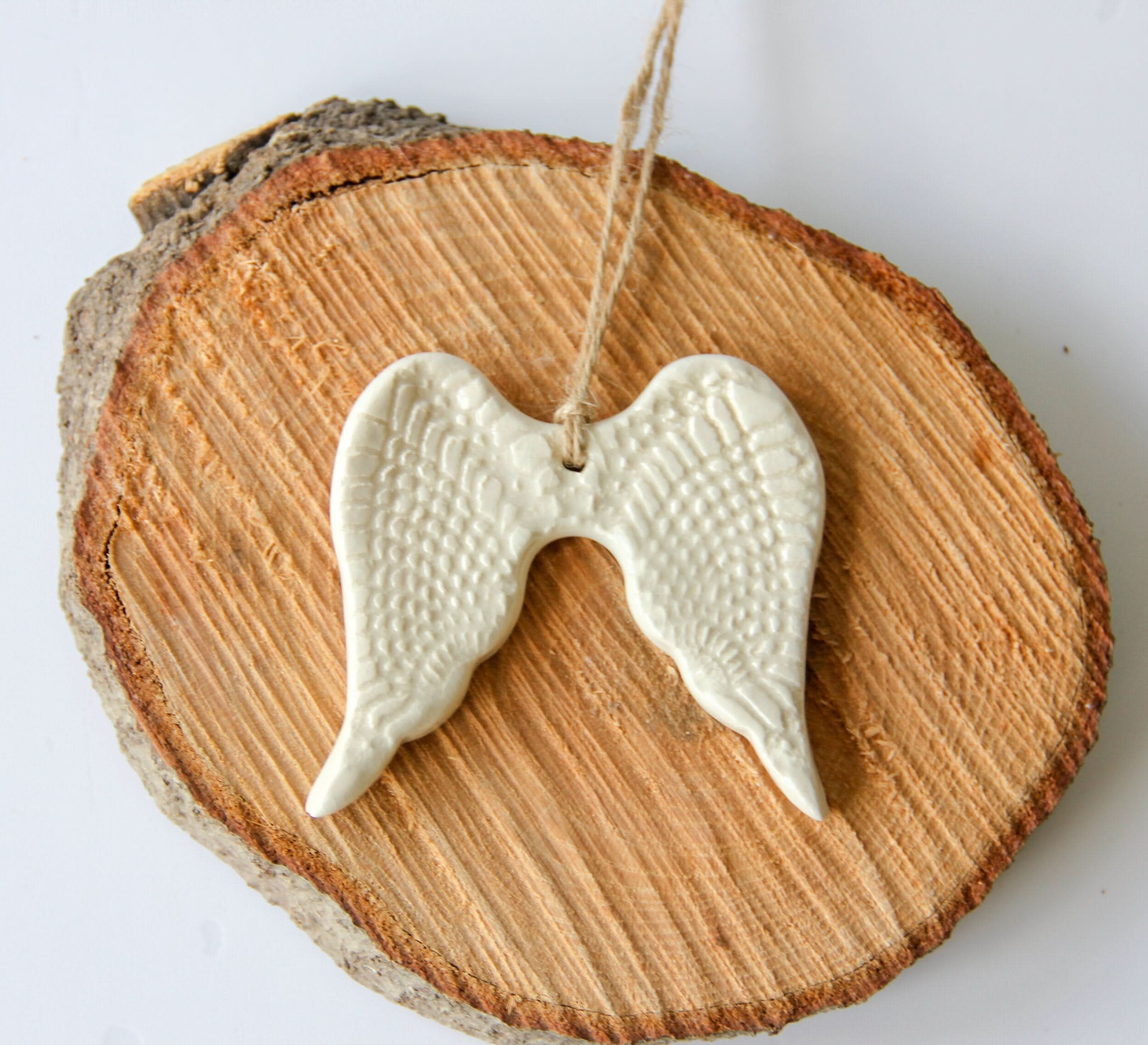 prodigalpottery Ceramic Angel Wing Ornament