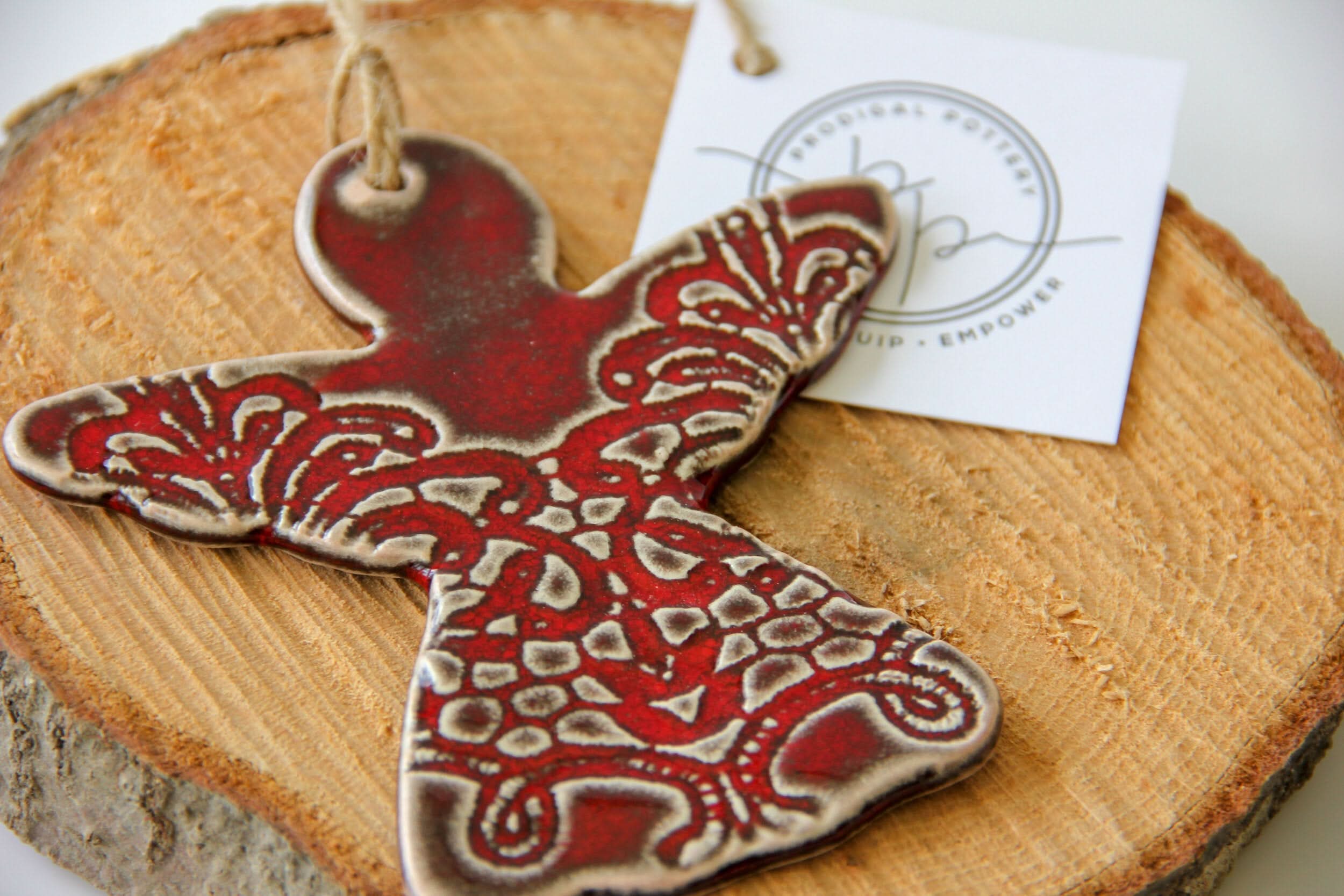 prodigalpottery Ceramic Angel Ornament