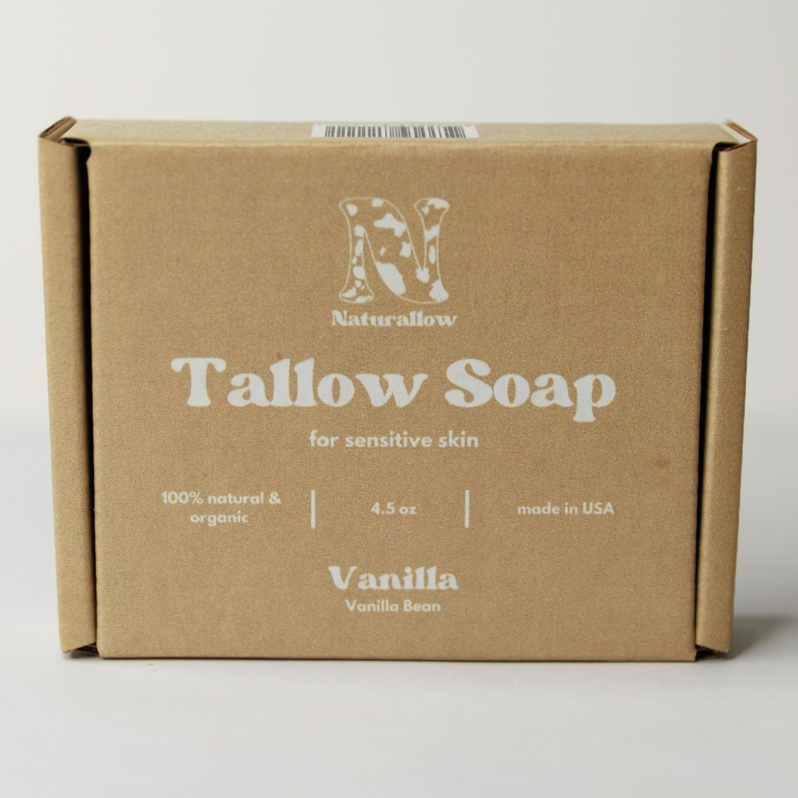 Naturallow Bar Soap Vanilla Soap Tallow Soap