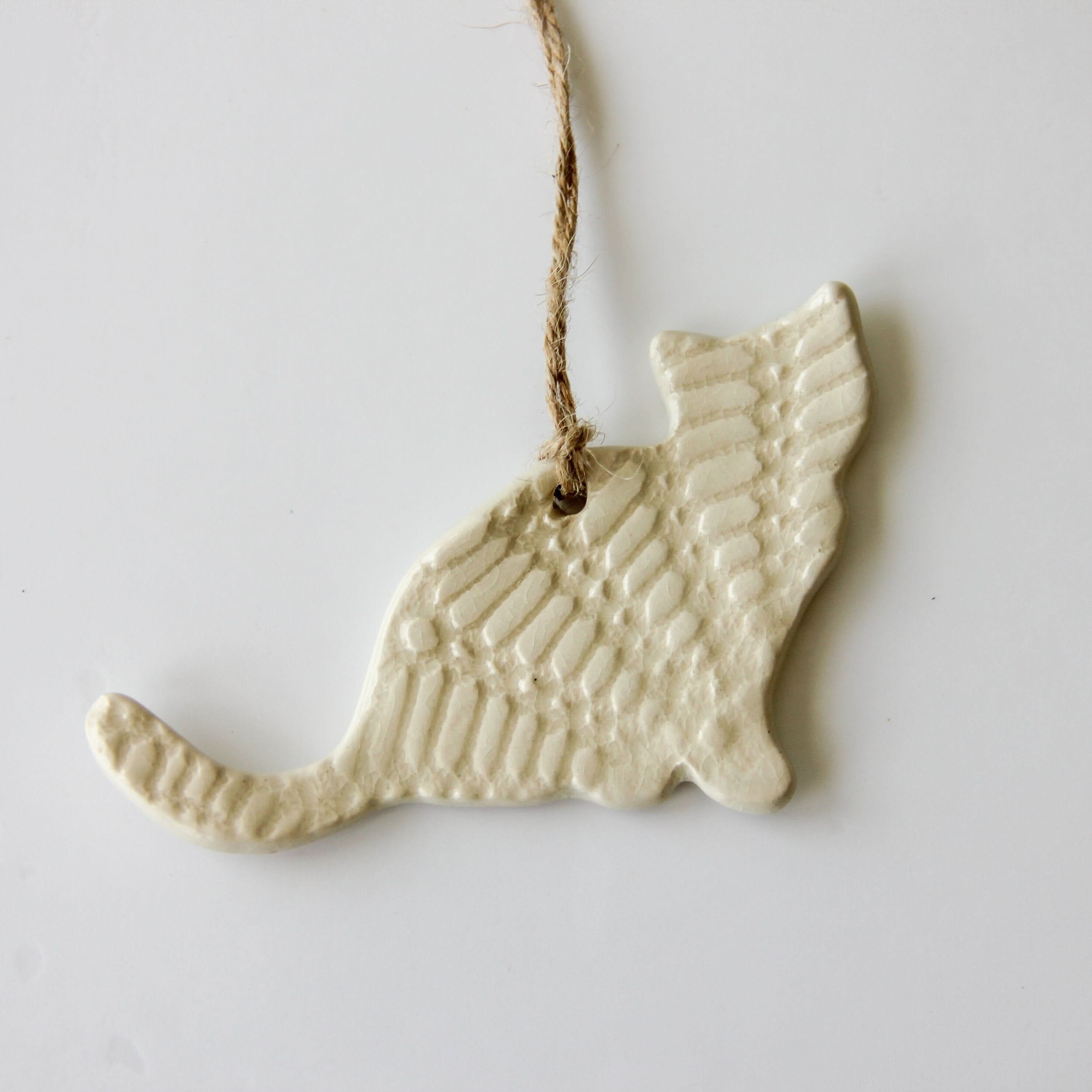 prodigalpottery Ceramic Cat Ornament