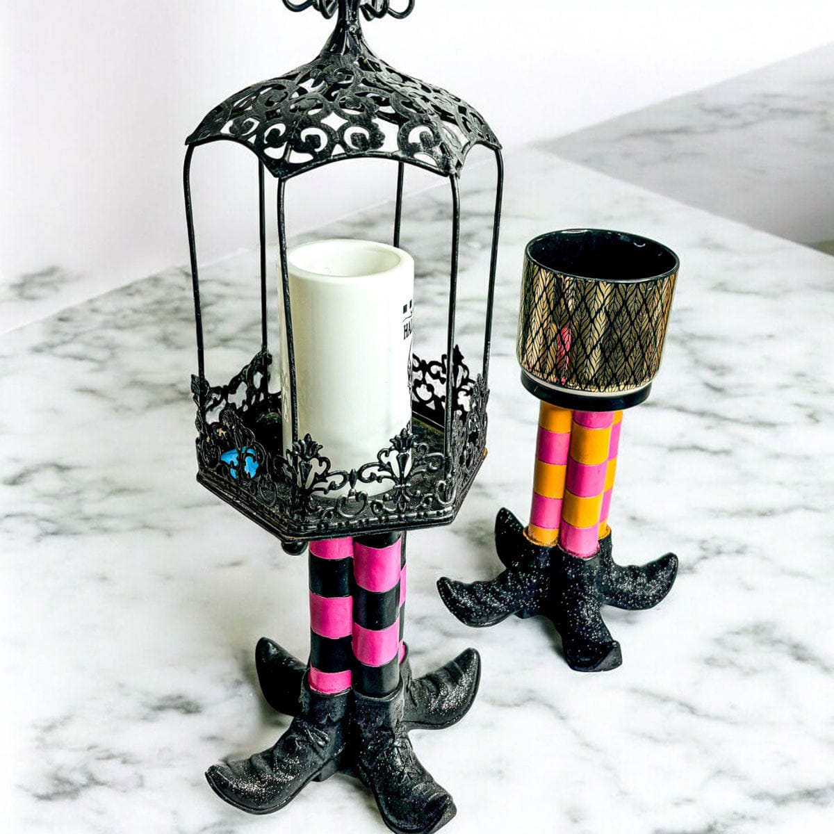 Gia Roma Halloween Sign Wicked Witch Candle Holder