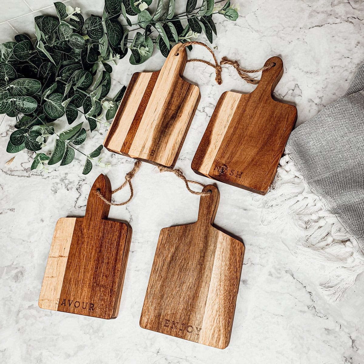 4 Charcuterie Boards | 8x4.5" - My American Goods