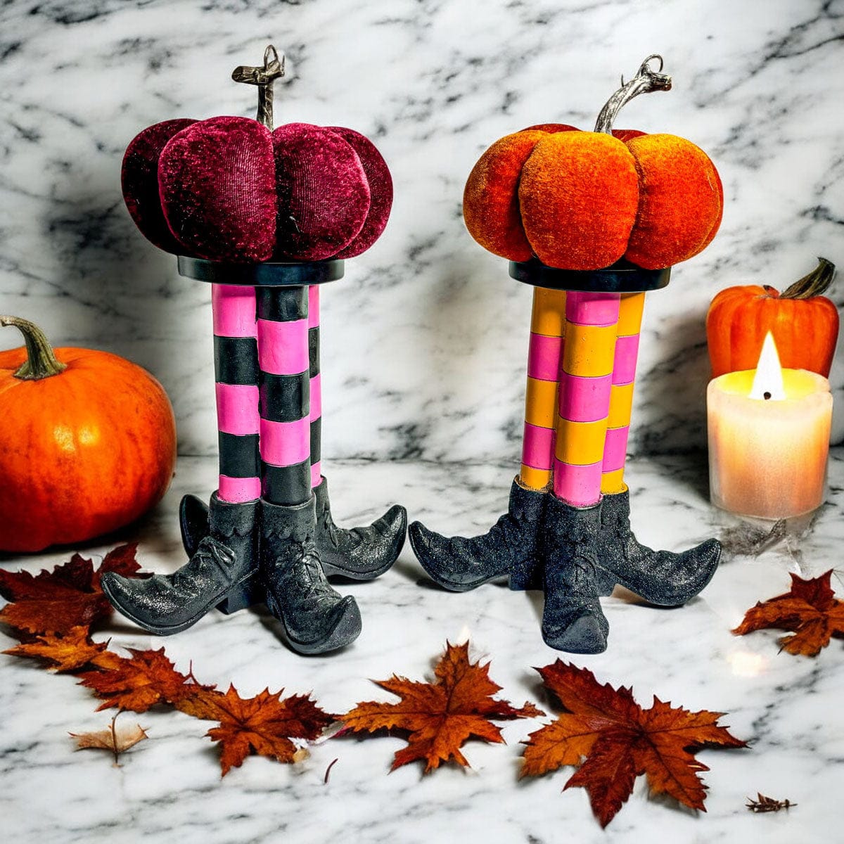 Gia Roma Halloween Sign Wicked Witch Candle Holder