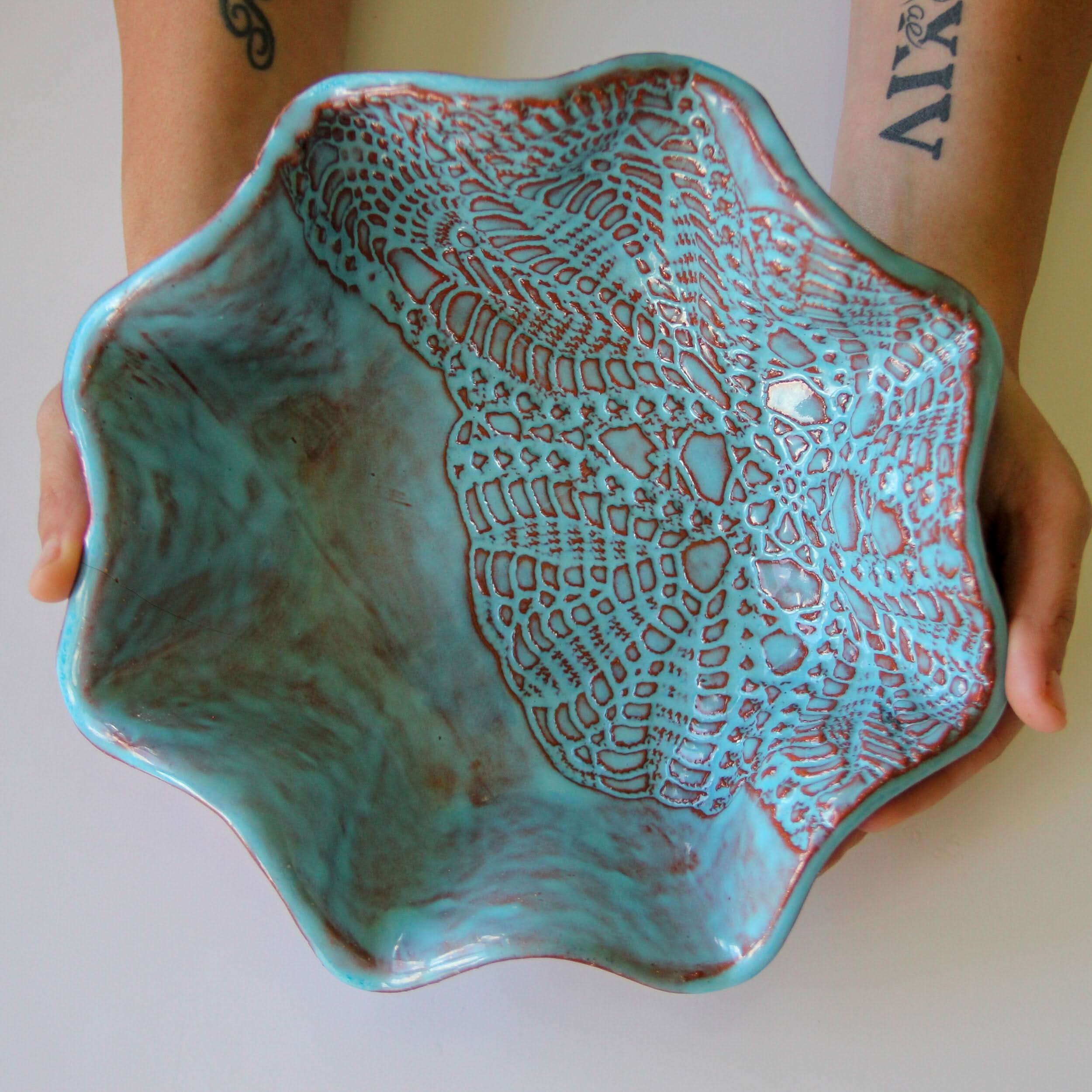 prodigalpottery Ceramic Bluebell Blossom Bowl