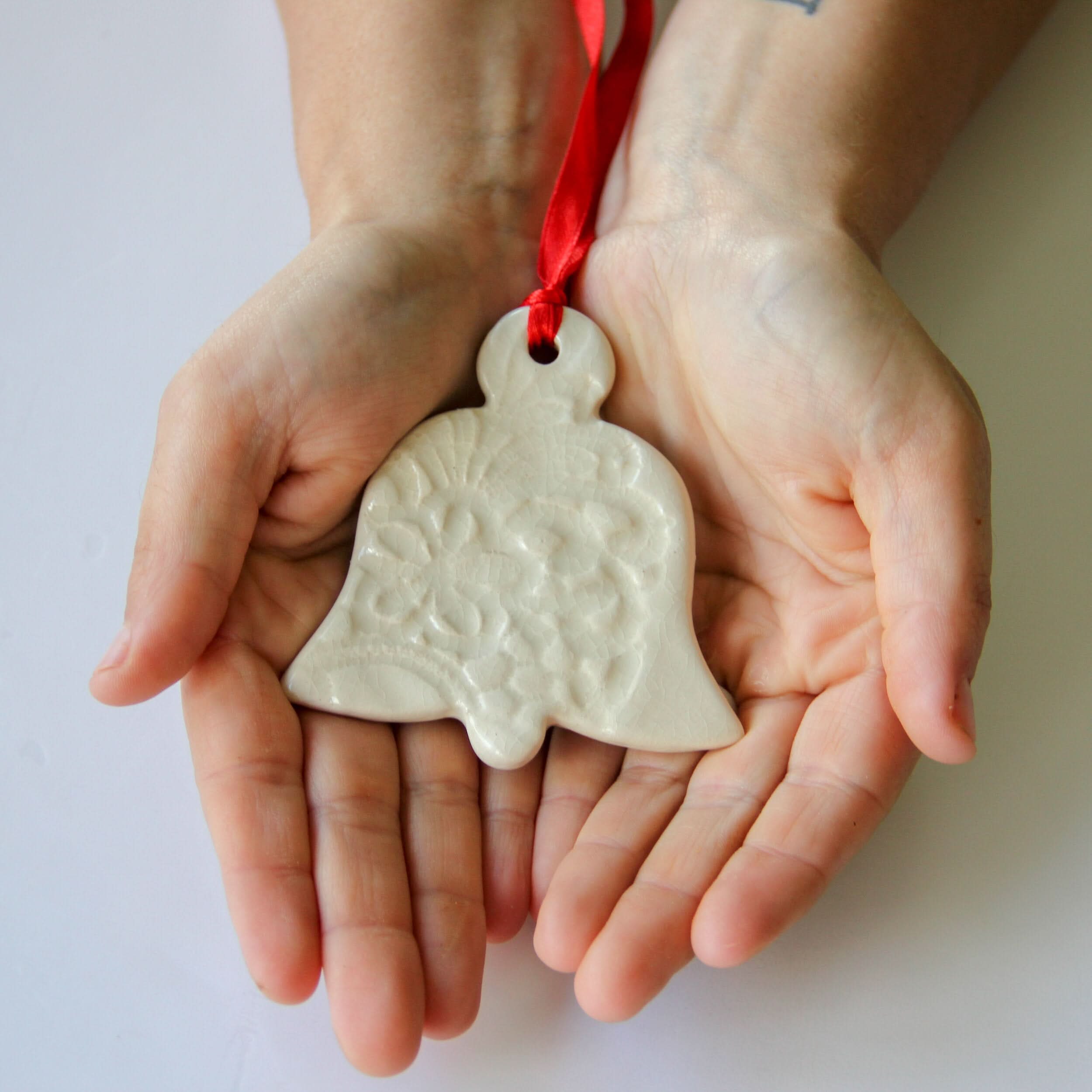 prodigalpottery Ceramic Bell Center Support Ornament