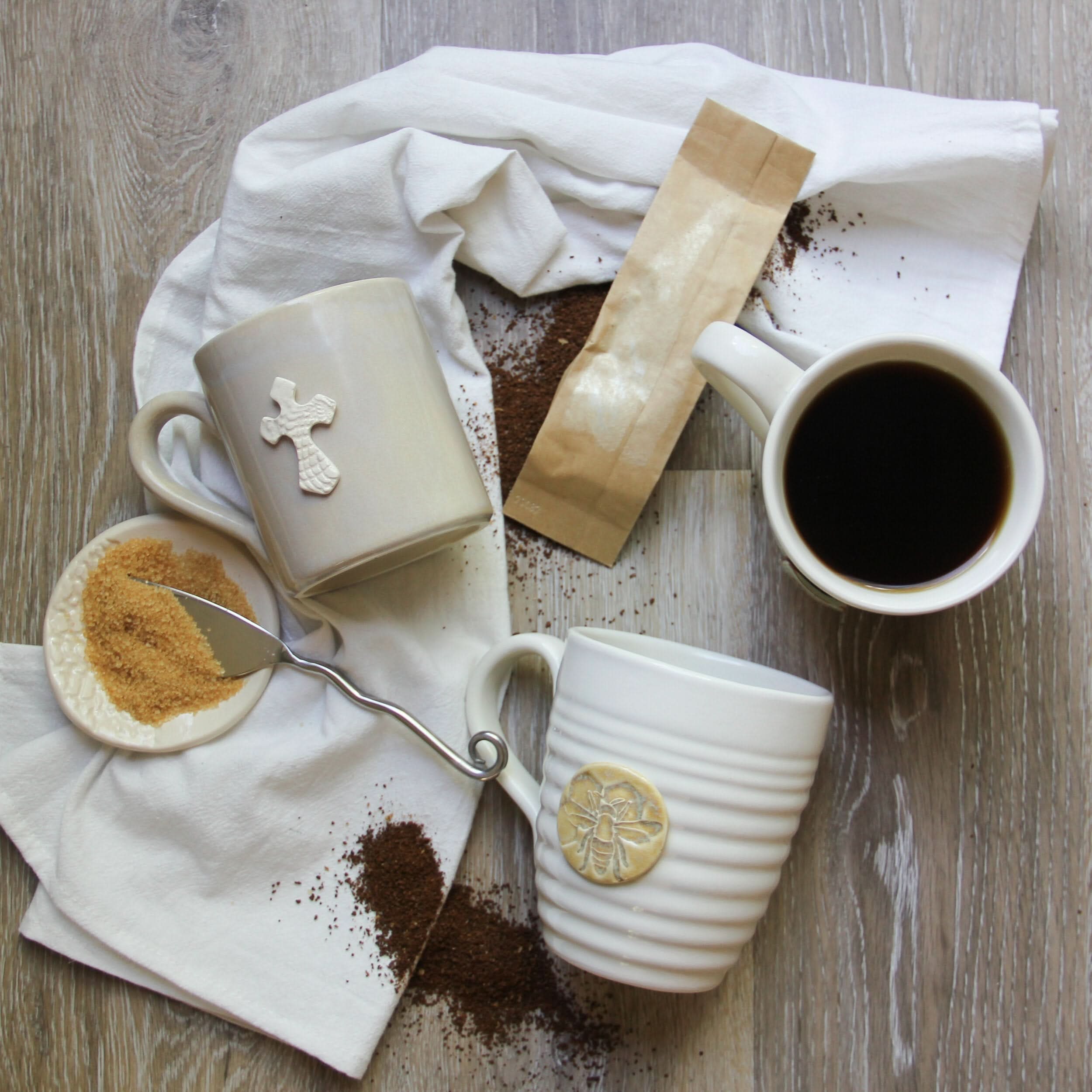prodigalpottery Ceramic Cross Coffee Mug