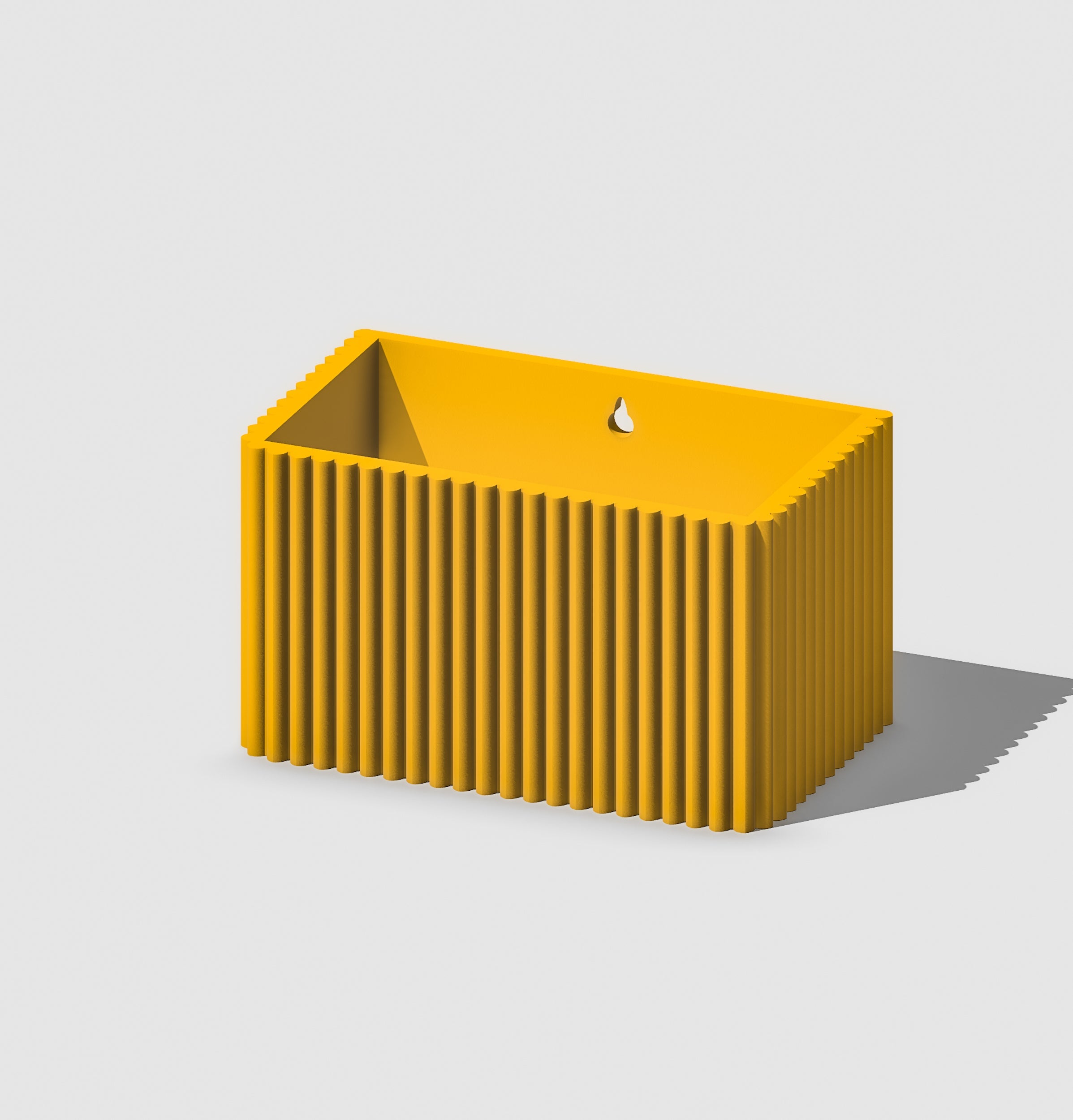 Ribbed Wall Planter, Rectangle - My American Goods