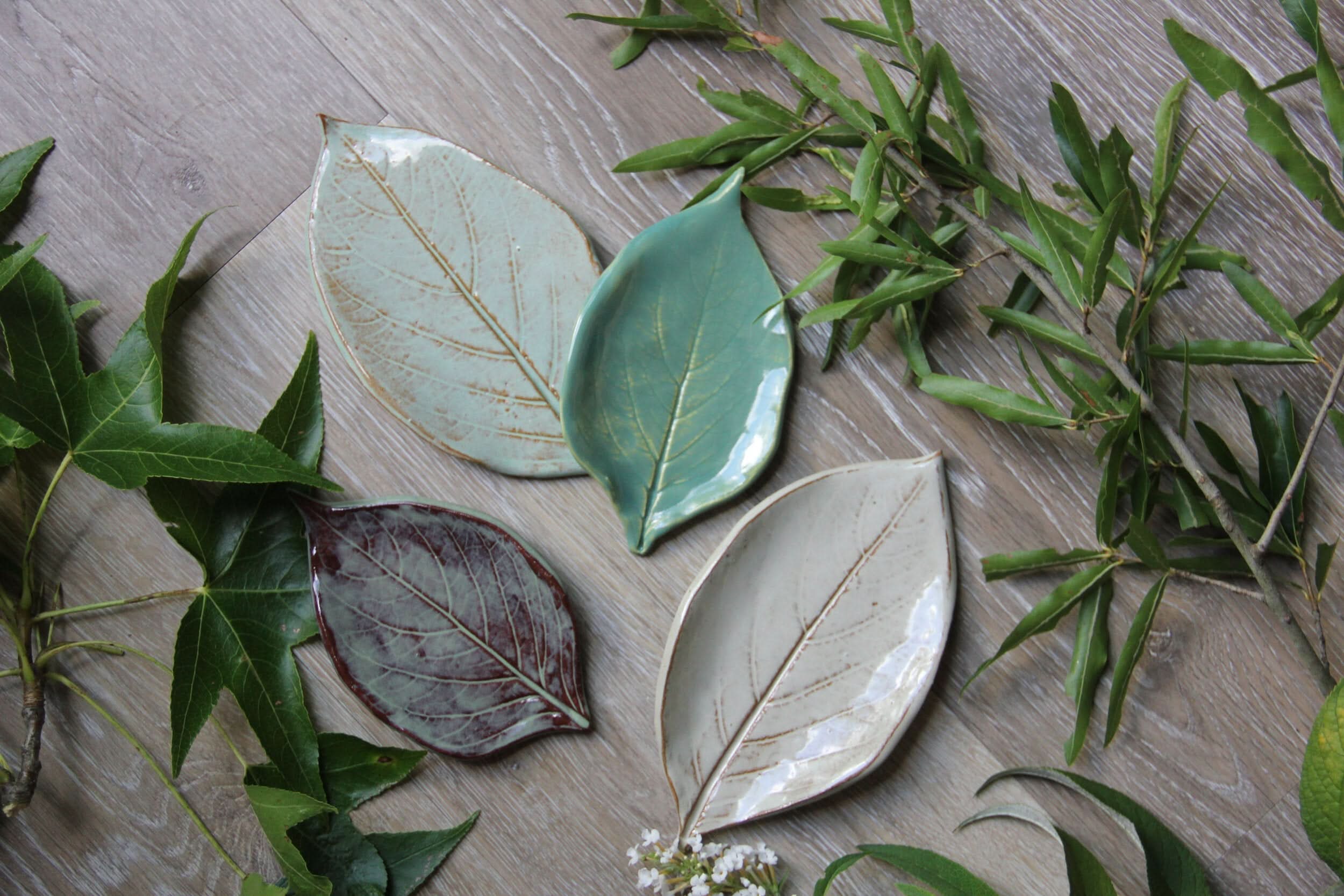prodigalpottery Ceramic Large Leaf Dish