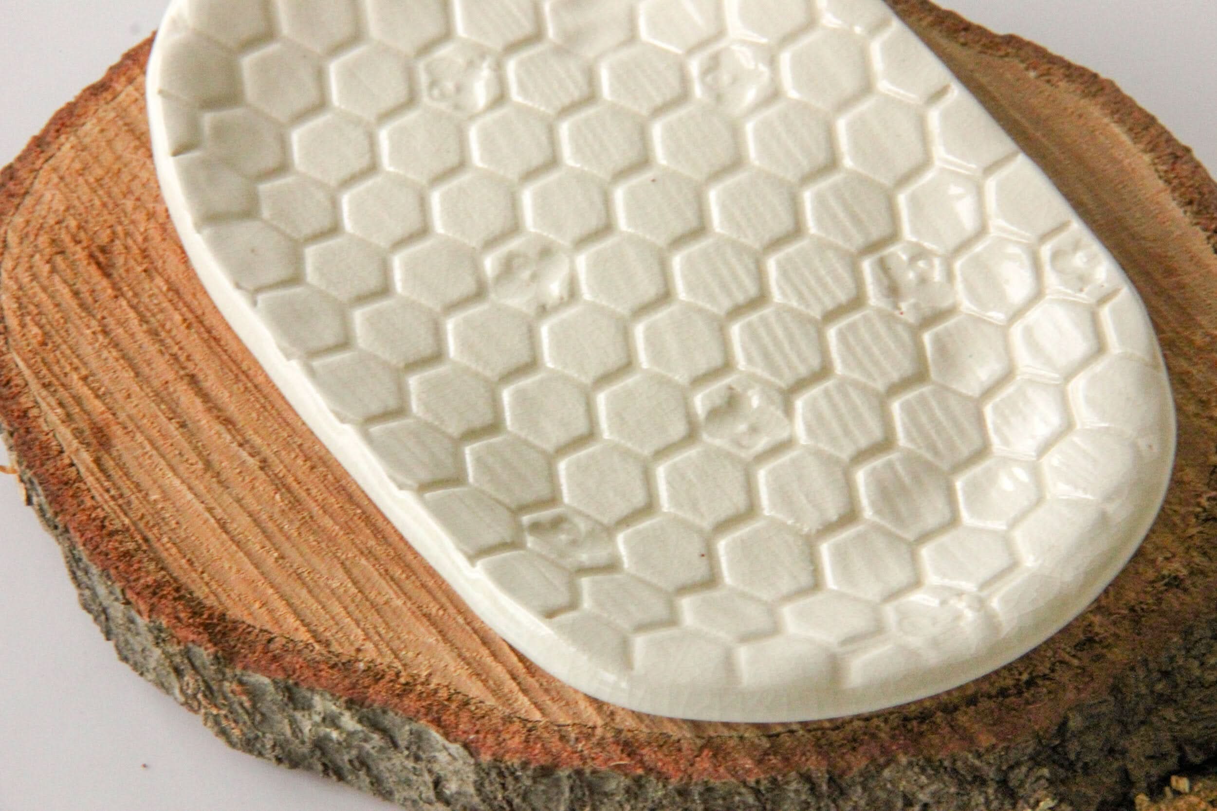 prodigalpottery Ceramic Beehive Soap Dish