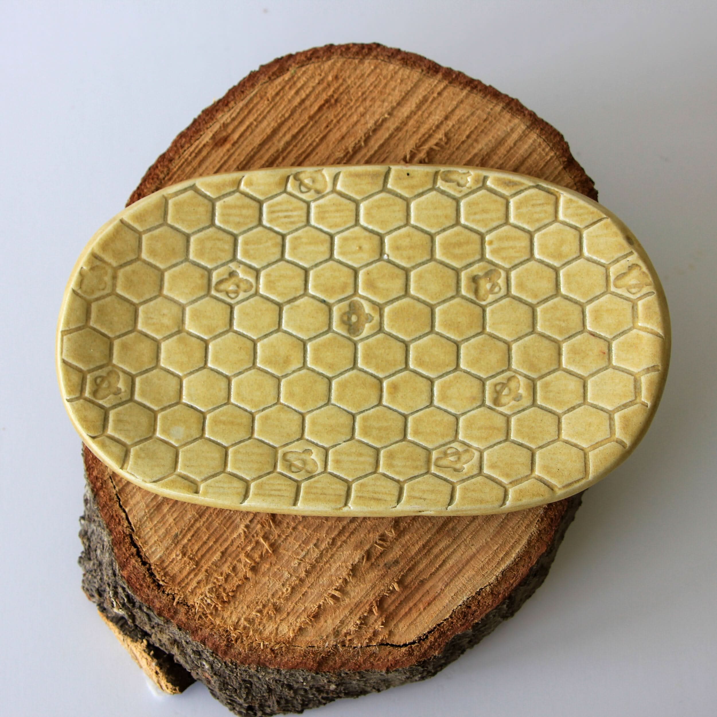 prodigalpottery Ceramic Beehive Soap Dish