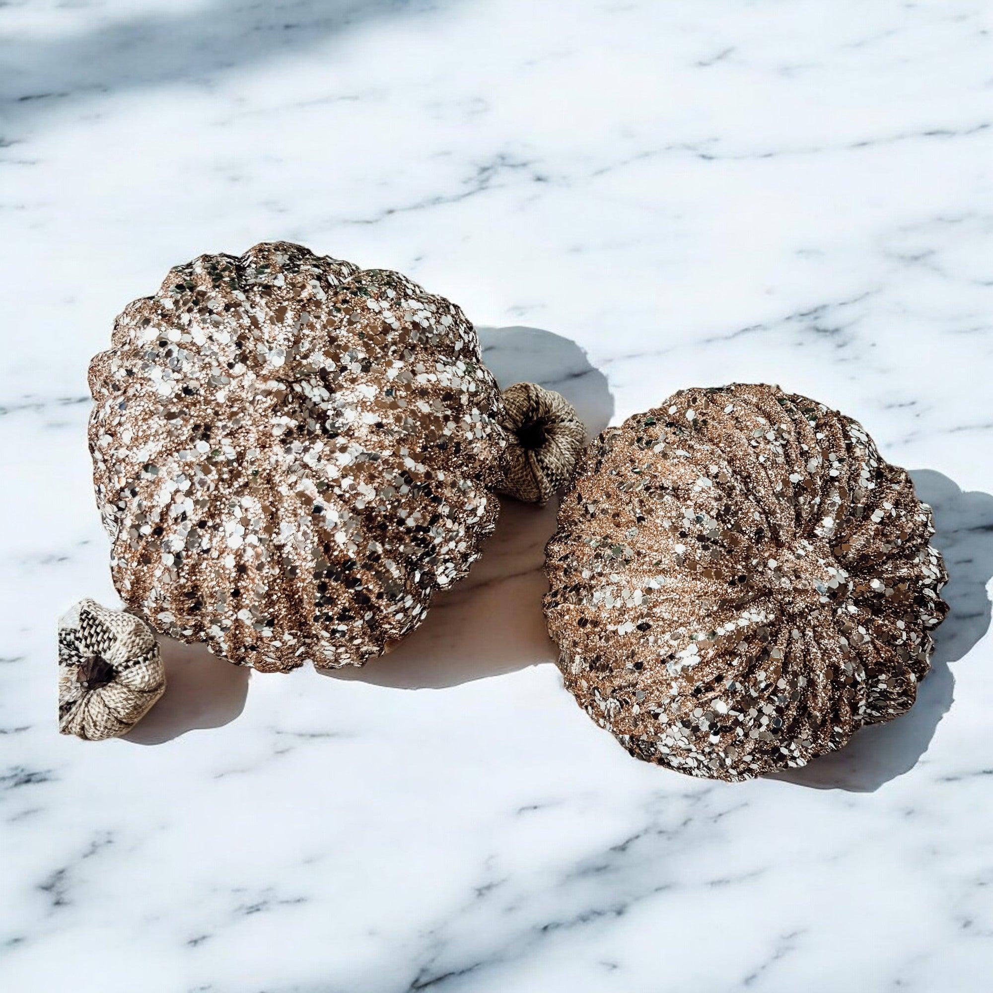 Glitter Sequin Pumpkin 4" - My American Goods