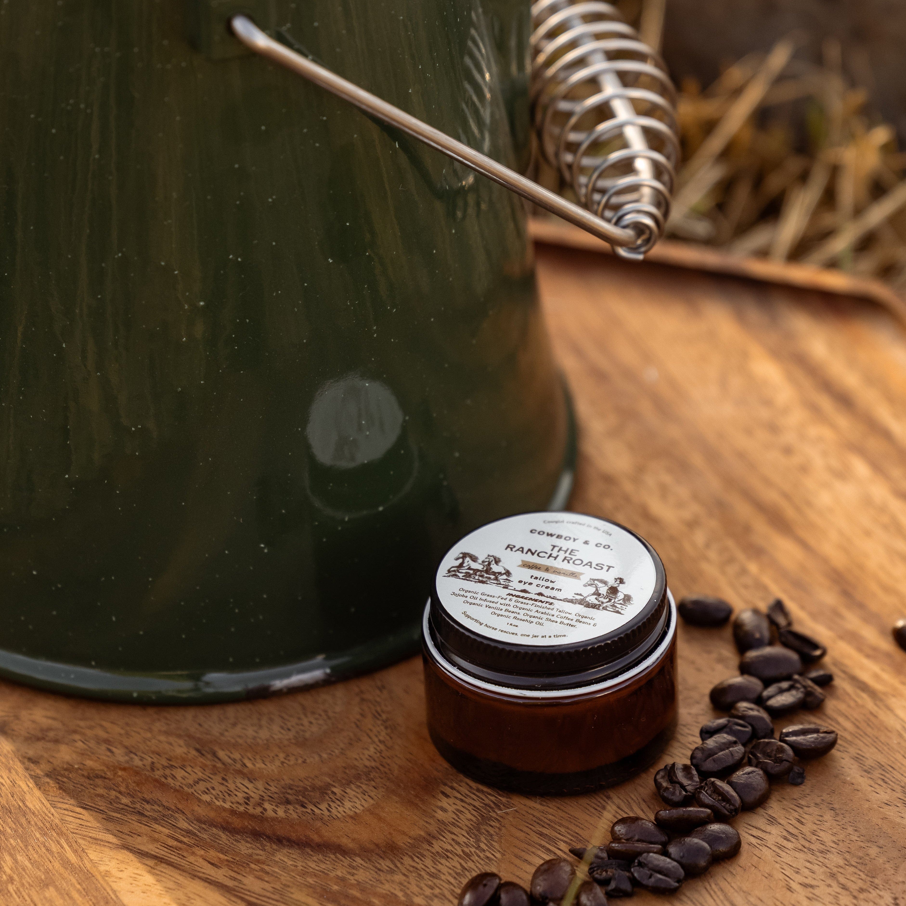 The Ranch Roast - Coffee & Vanilla Infused Organic Tallow Eye Cream - My American Goods