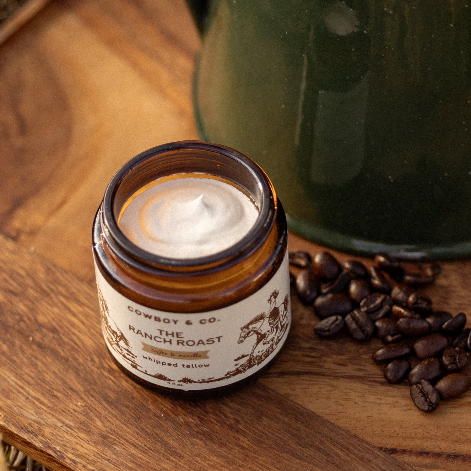 The Ranch Roast - Coffee & Vanilla Infused Organic Whipped Tallow Moisturizer - My American Goods