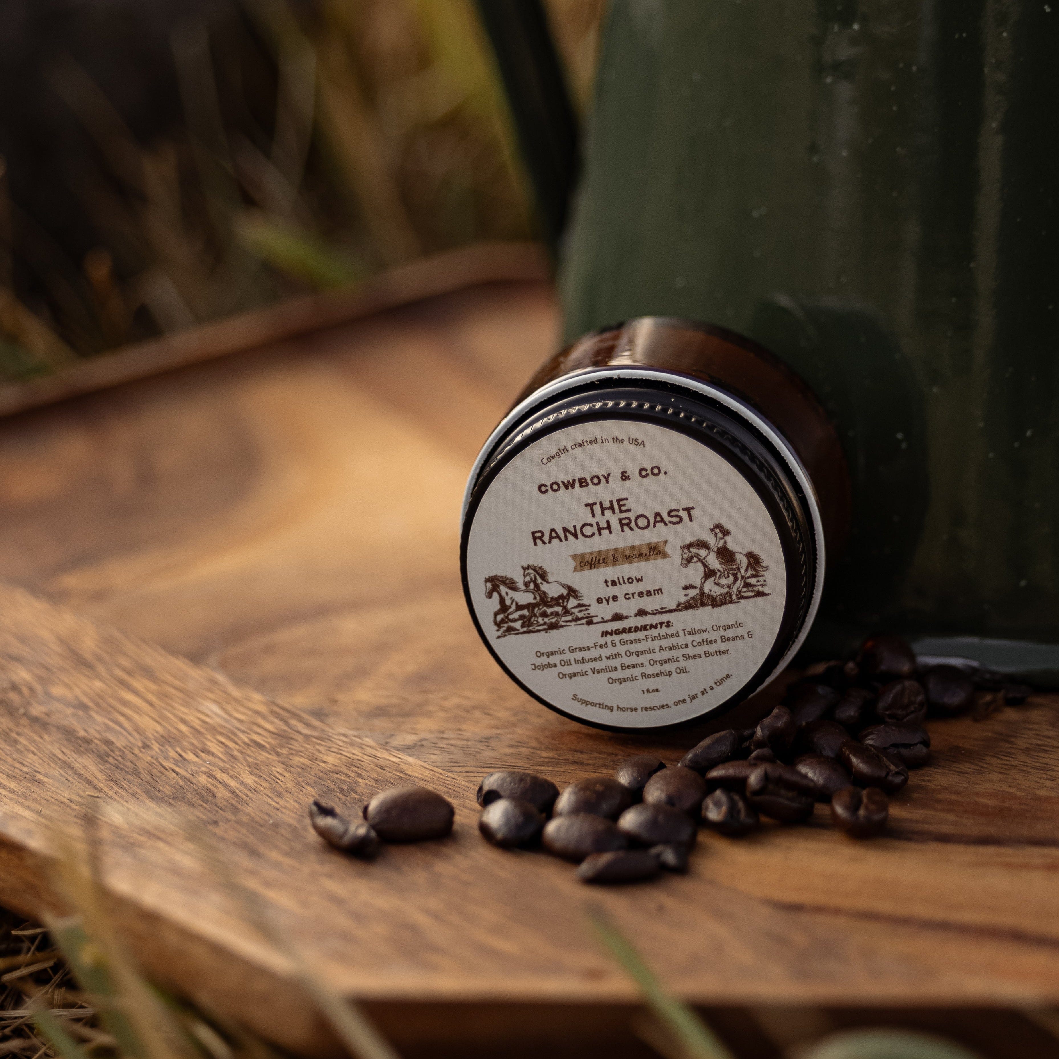 The Ranch Roast - Coffee & Vanilla Infused Organic Tallow Eye Cream - My American Goods