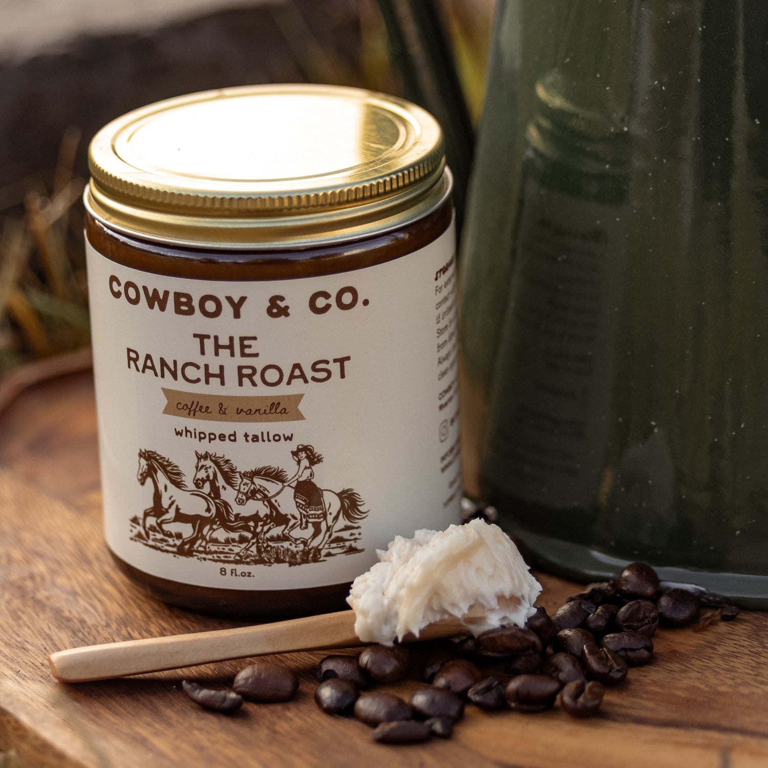 The Ranch Roast - Coffee & Vanilla Infused Organic Whipped Tallow Moisturizer - My American Goods