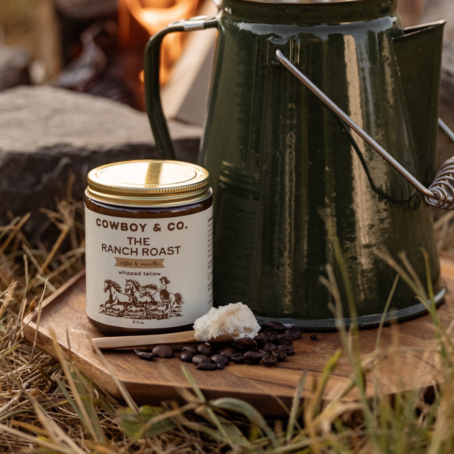 The Ranch Roast - Coffee & Vanilla Infused Organic Whipped Tallow Moisturizer - My American Goods