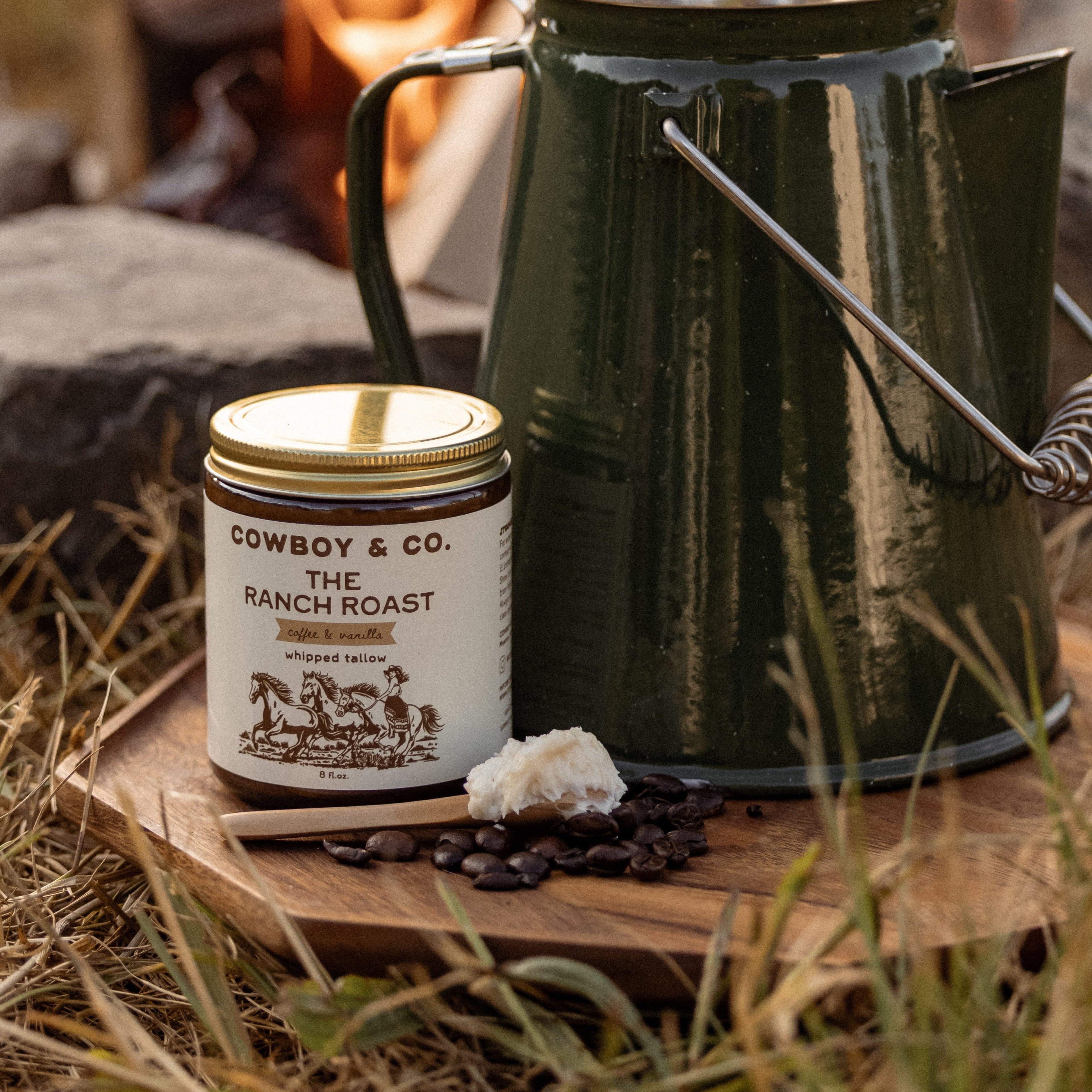 The Ranch Roast - Coffee & Vanilla Infused Organic Whipped Tallow Moisturizer - My American Goods