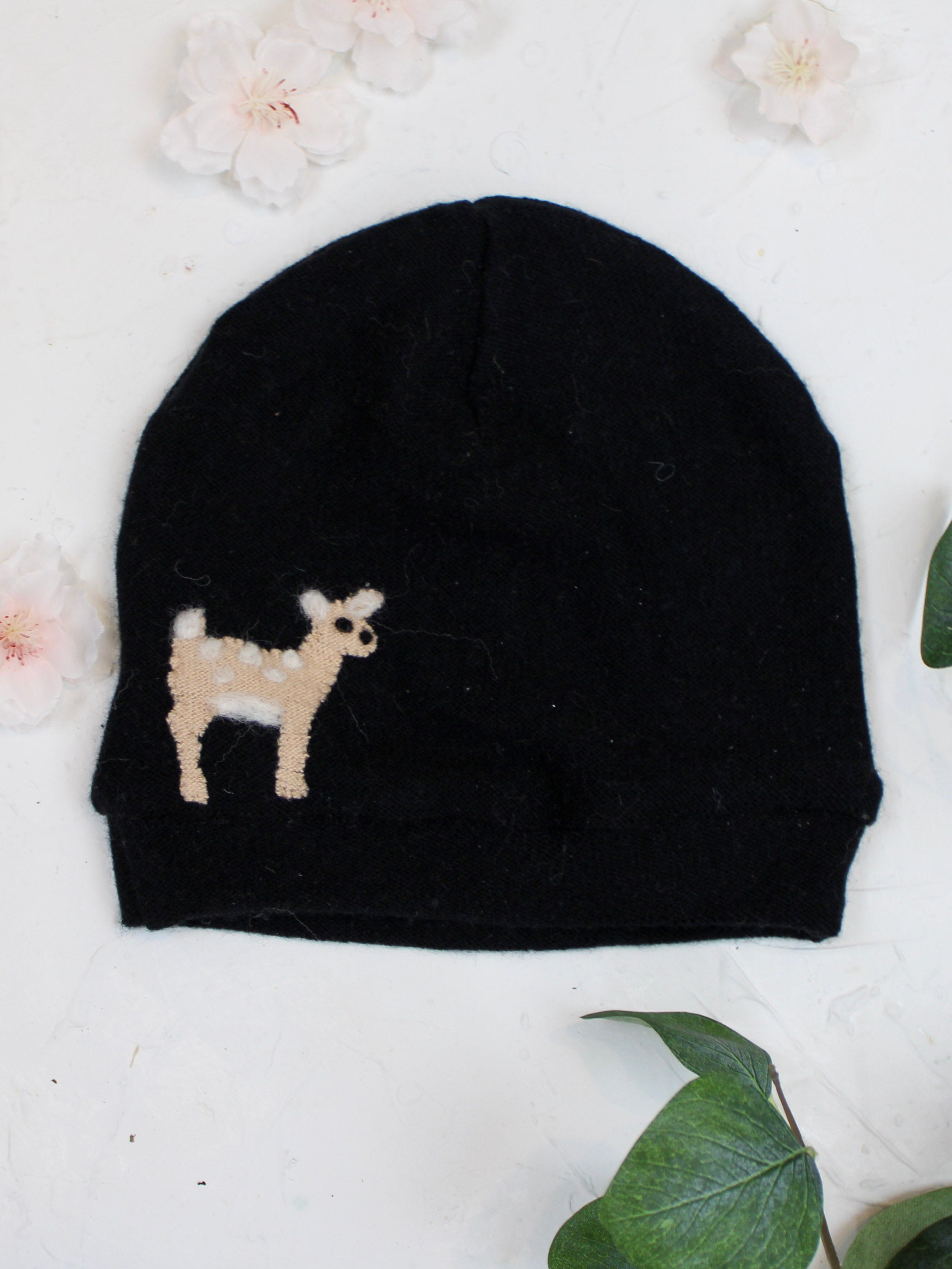 Ash & Rose hat Black Fawn Cashmere Hat - Toddler