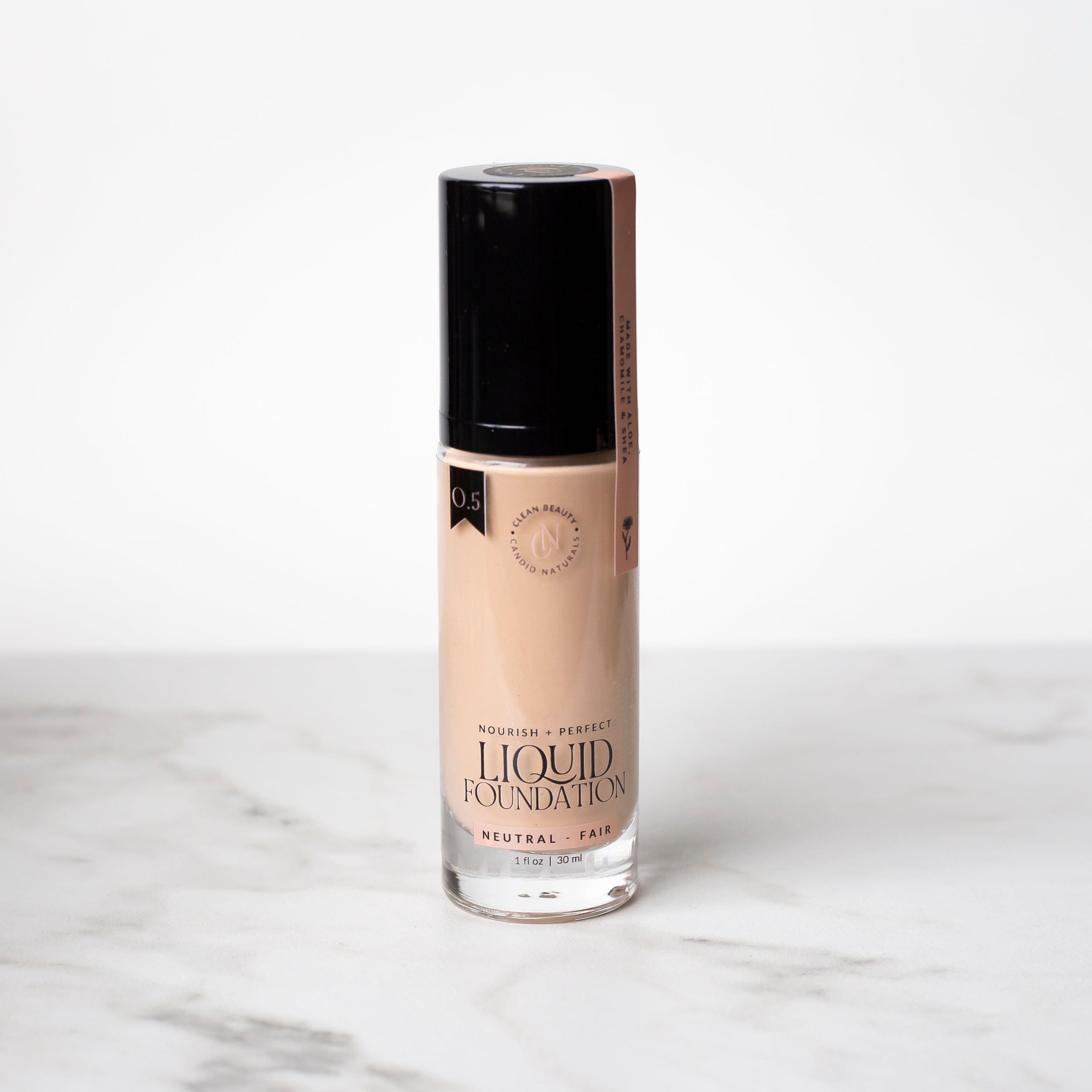 Candid Naturals Full Size (30ml) / 0.5 | Neutral - Fair Natural Liquid Foundation