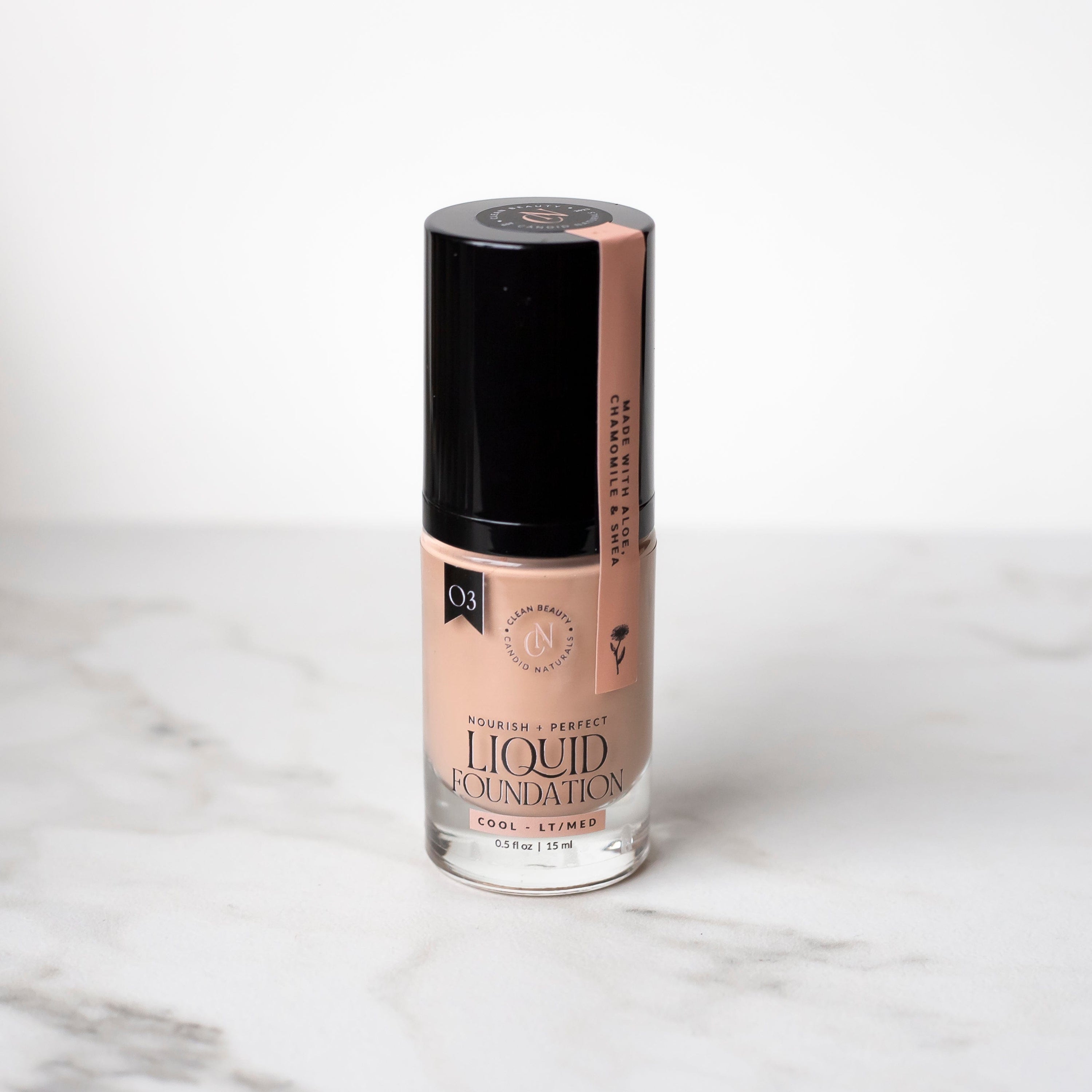 Candid Naturals Half Size (15ml) / 03 | Cool - Light/Medium Natural Liquid Foundation
