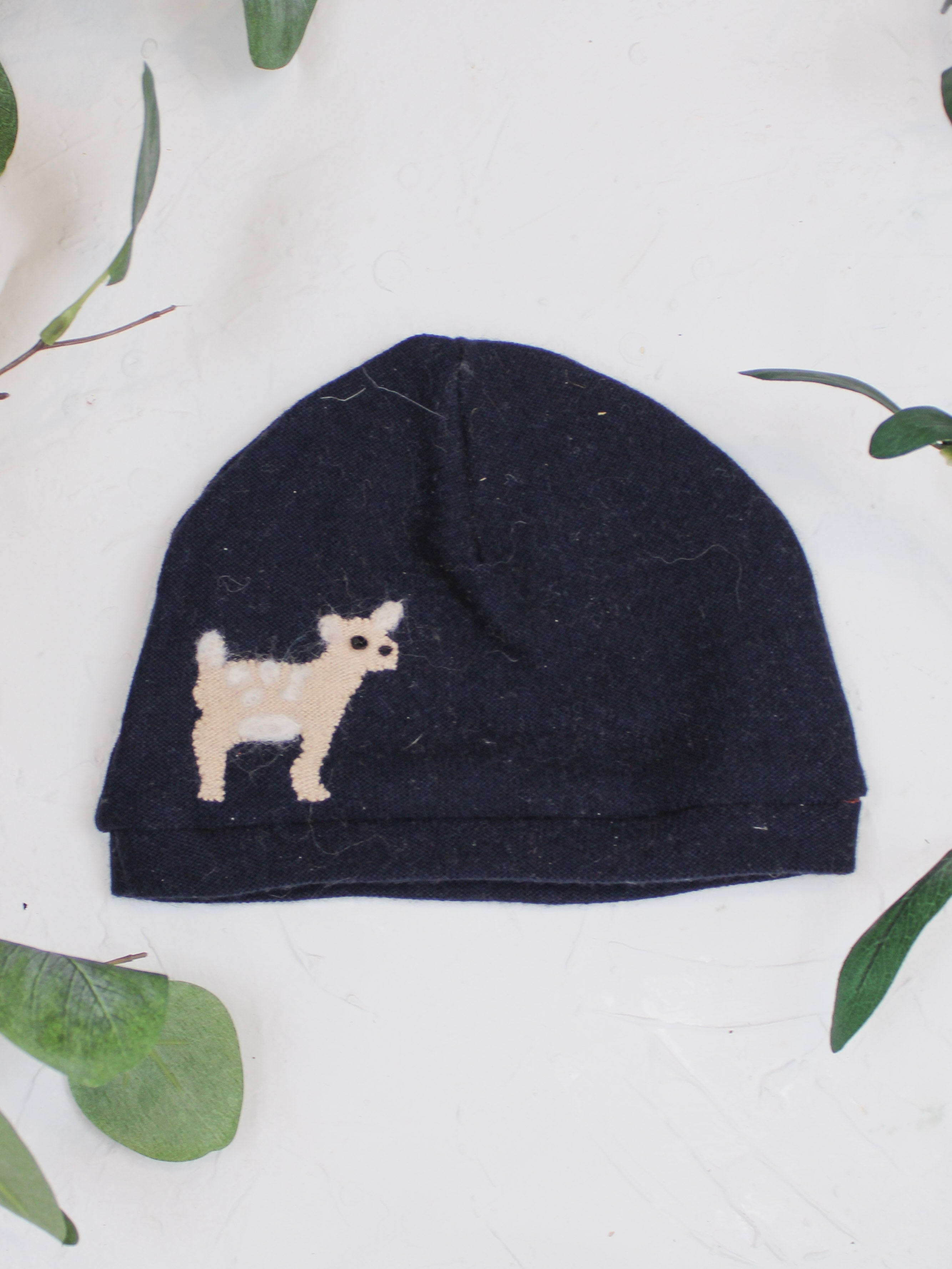 Ash & Rose hat Deep Navy Fawn Cashmere Hat - Baby