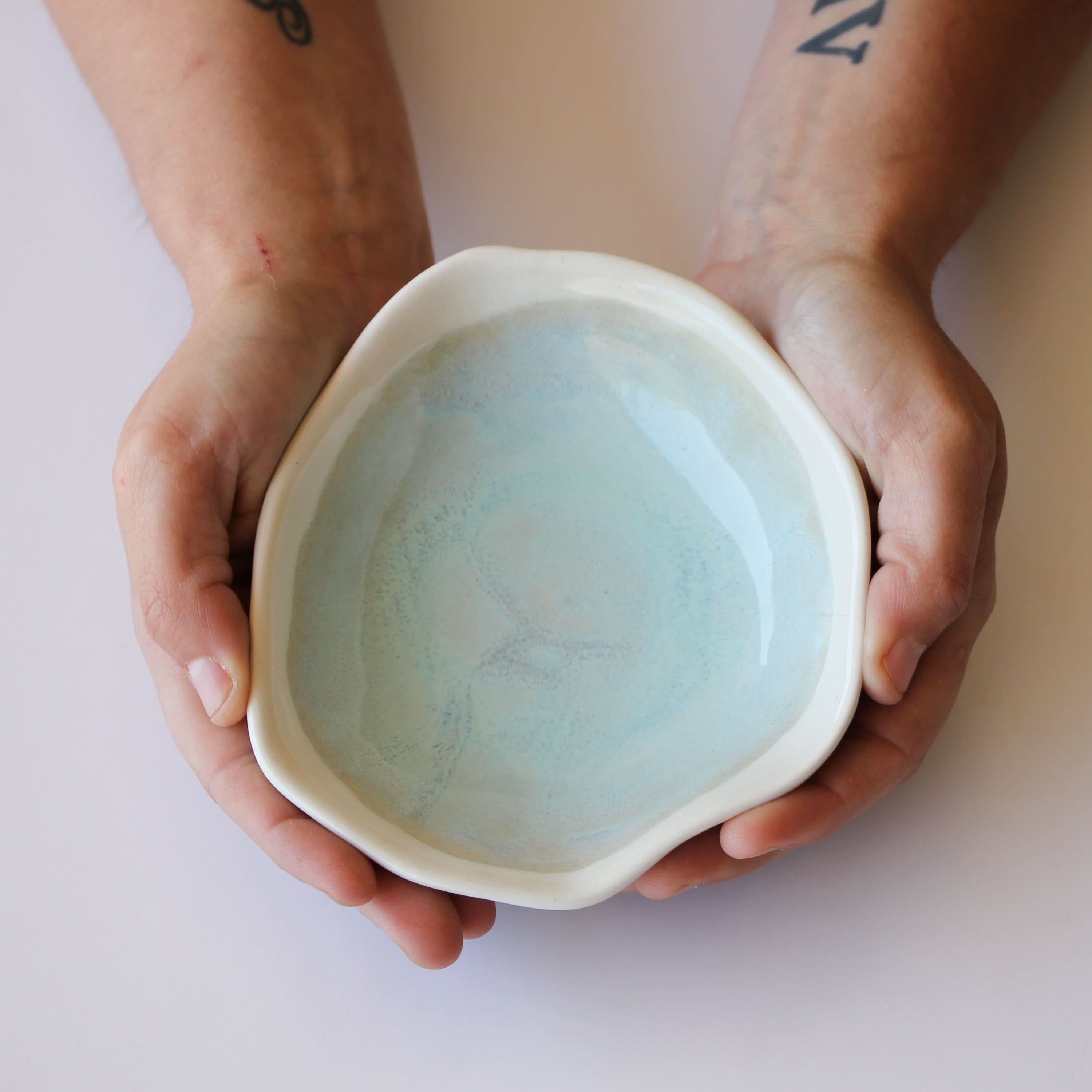 prodigalpottery Ceramic Sea Spray Artisan Candy Dish