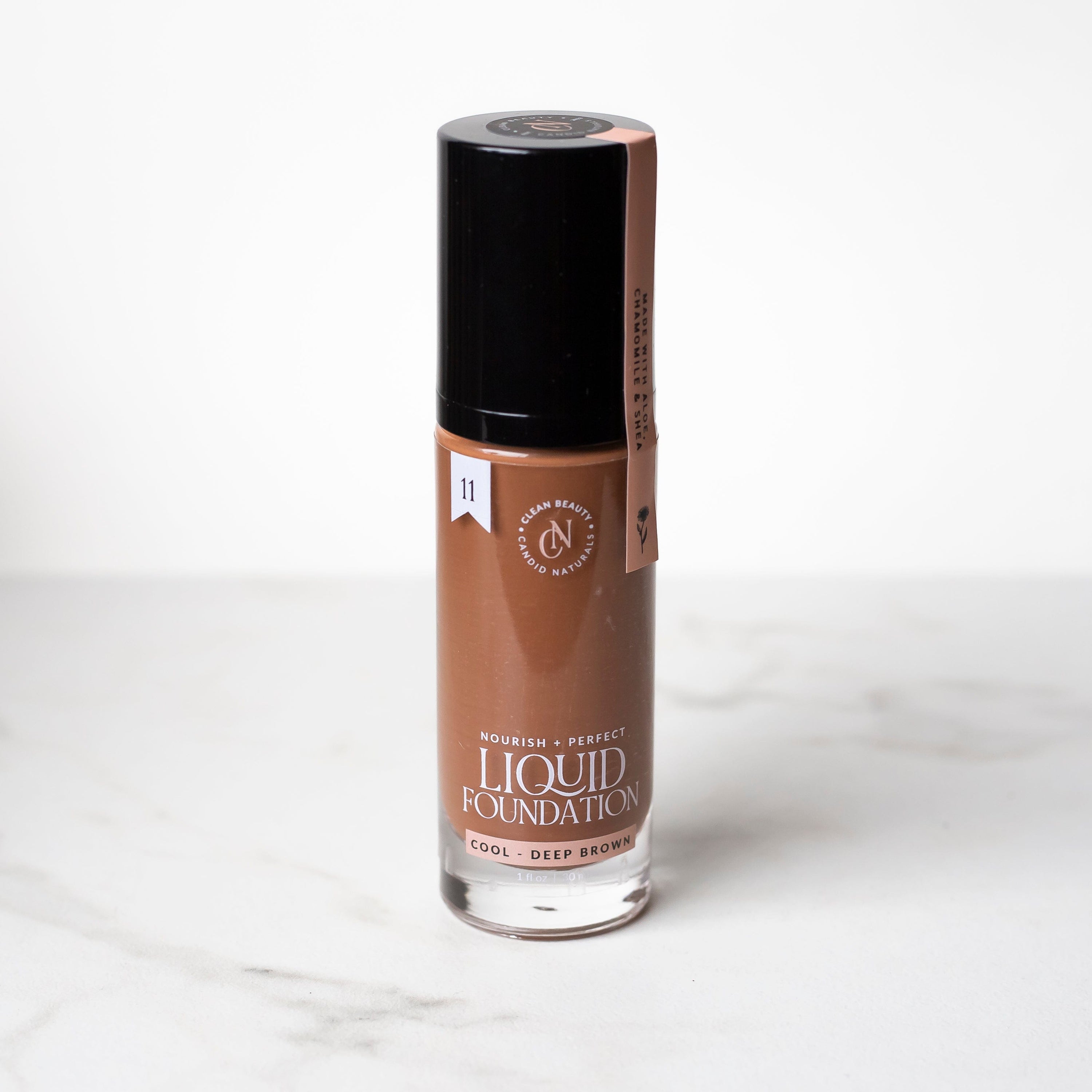 Candid Naturals Full Size (30ml) / 11 | Cool - Deep Brown Natural Liquid Foundation