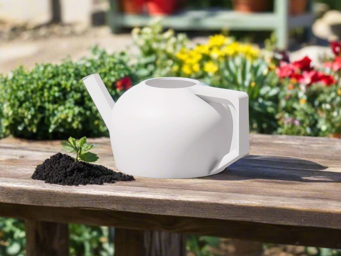 Rosebud HomeGoods Water Can White HydraMate Modern Watering Can for Houseplants