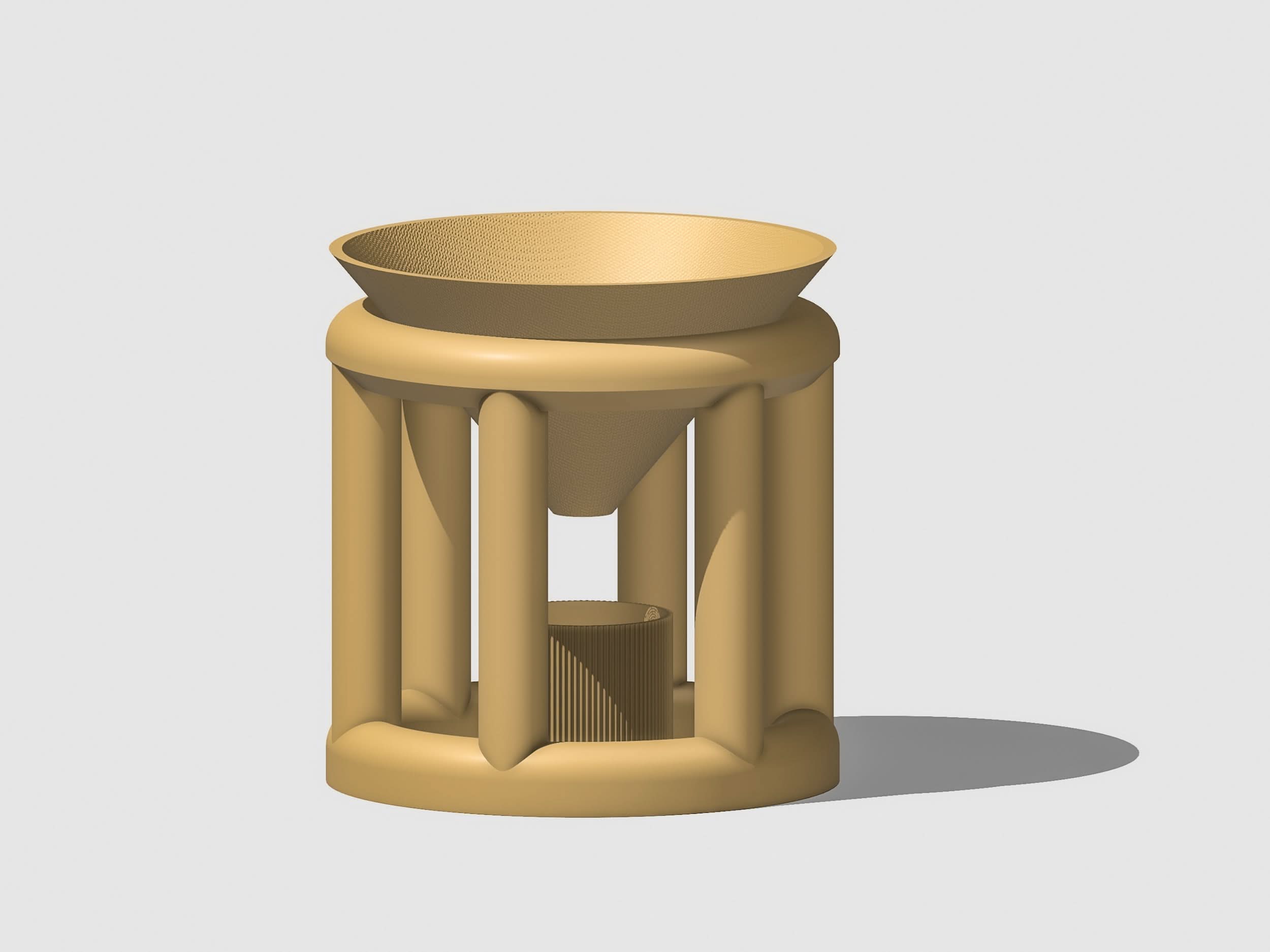 Conduit Plant Stand with Planter & Catch - My American Goods