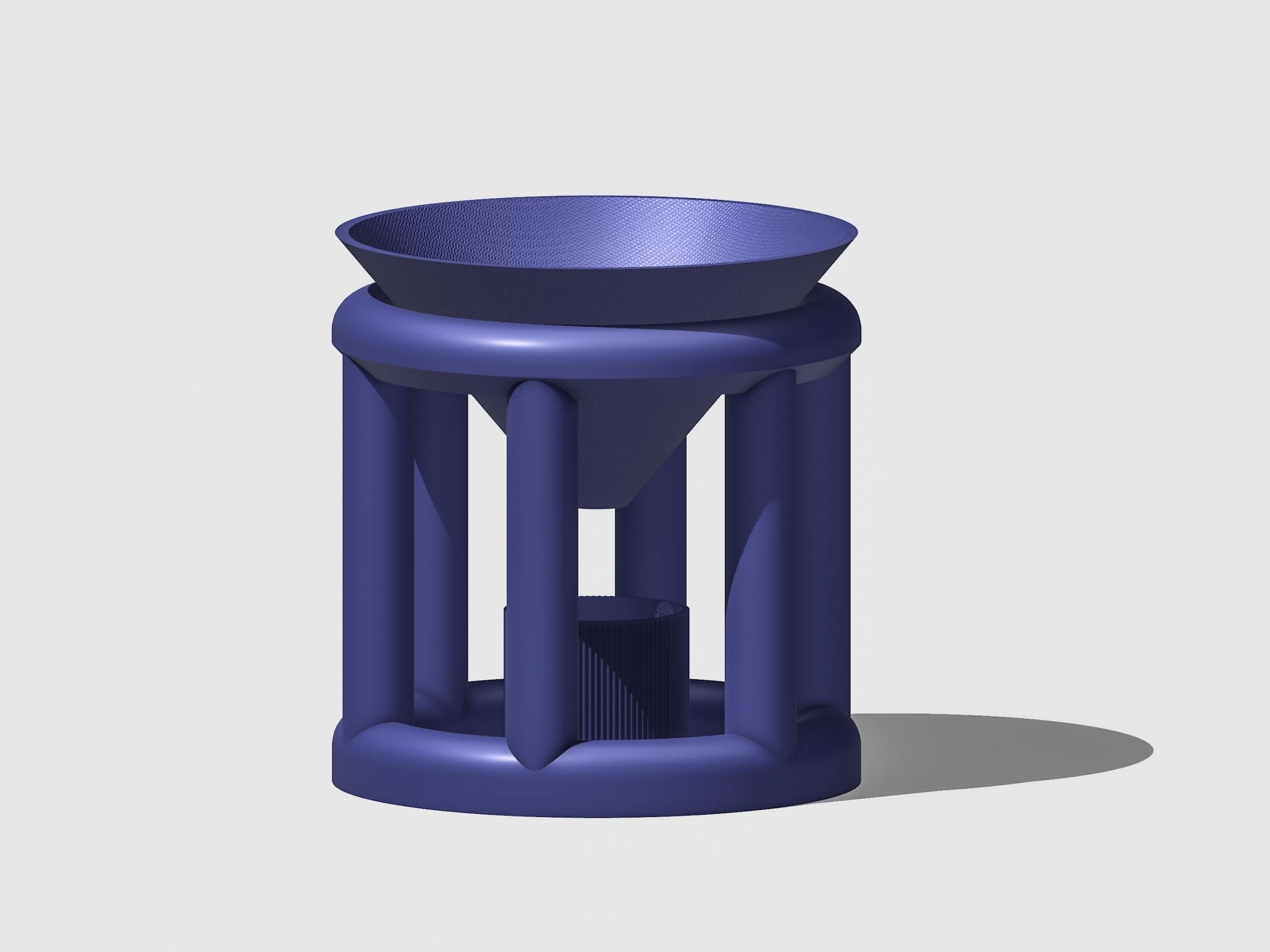 Conduit Plant Stand with Planter & Catch - My American Goods