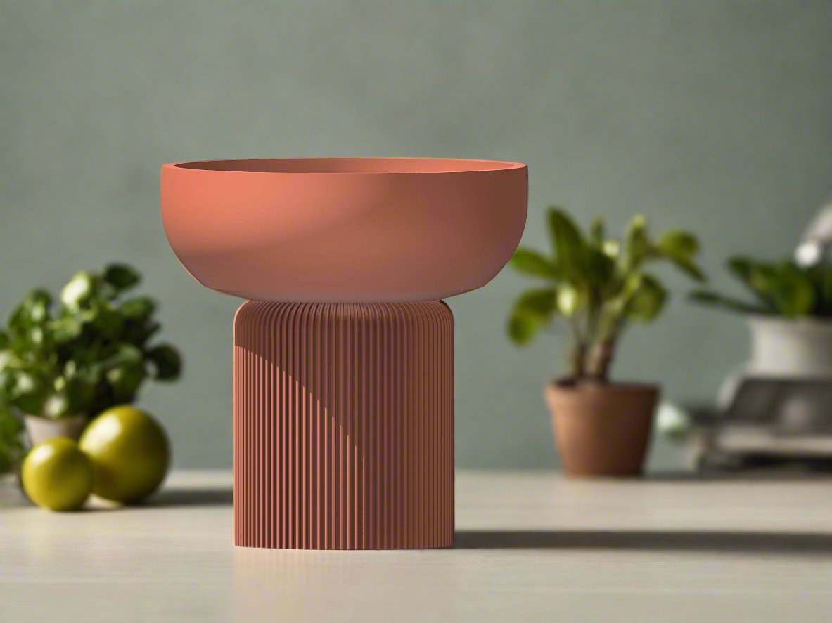 Modern Pedestal Plant Pot, Two-Piece - My American Goods