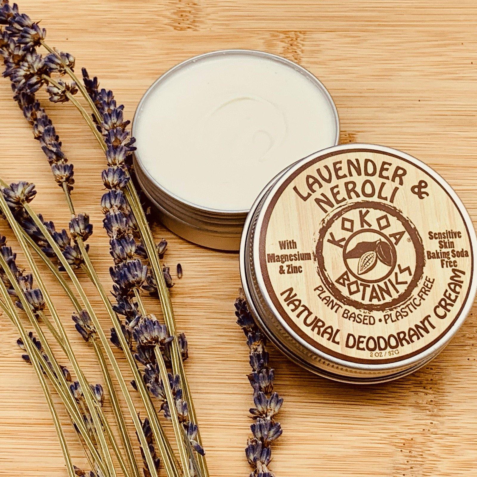 KOKOA BOTANICS deodorant Lavender & Neroli - Natural Deodorant Cream - 2.5 oz