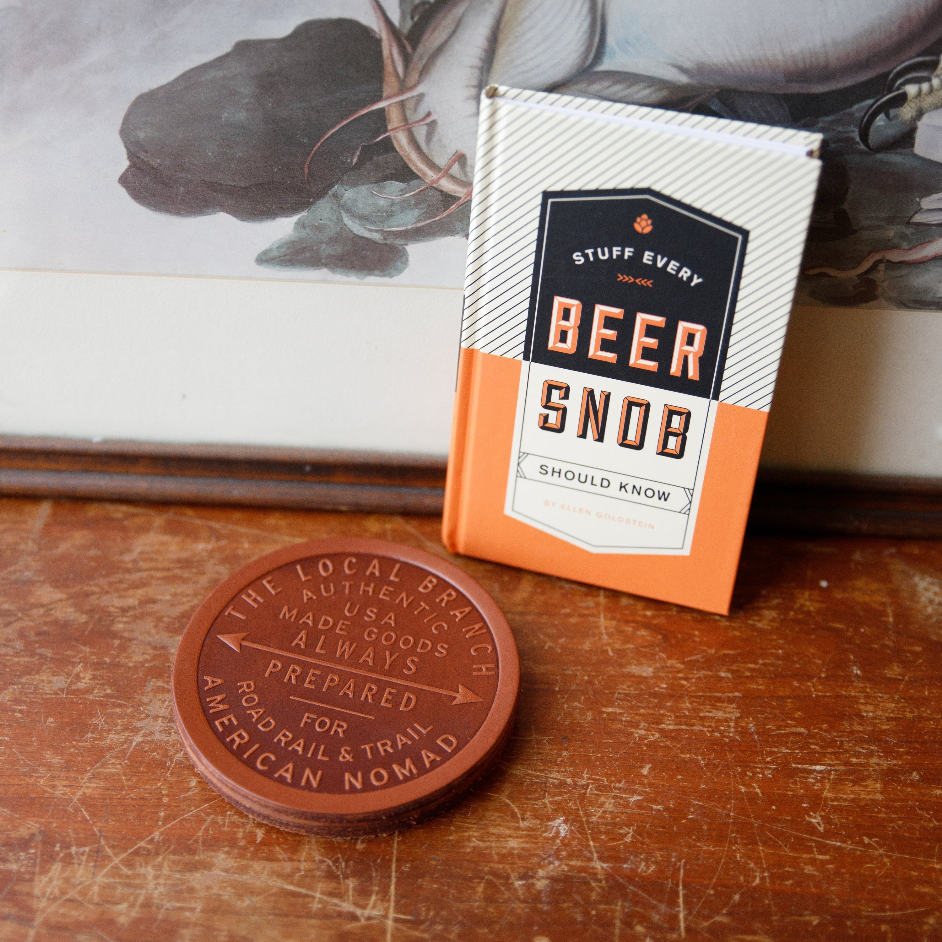 The Local Branch Leather Leather Coasters