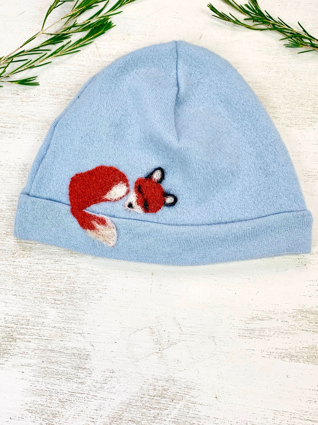 Sleeping Fox Cashmere Hat - Child - My American Goods
