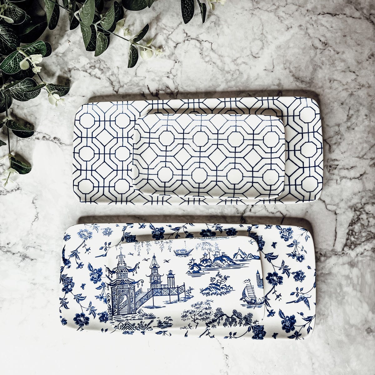 Gia Roma chinoiserie Chinoiserie Serving Set 4pc