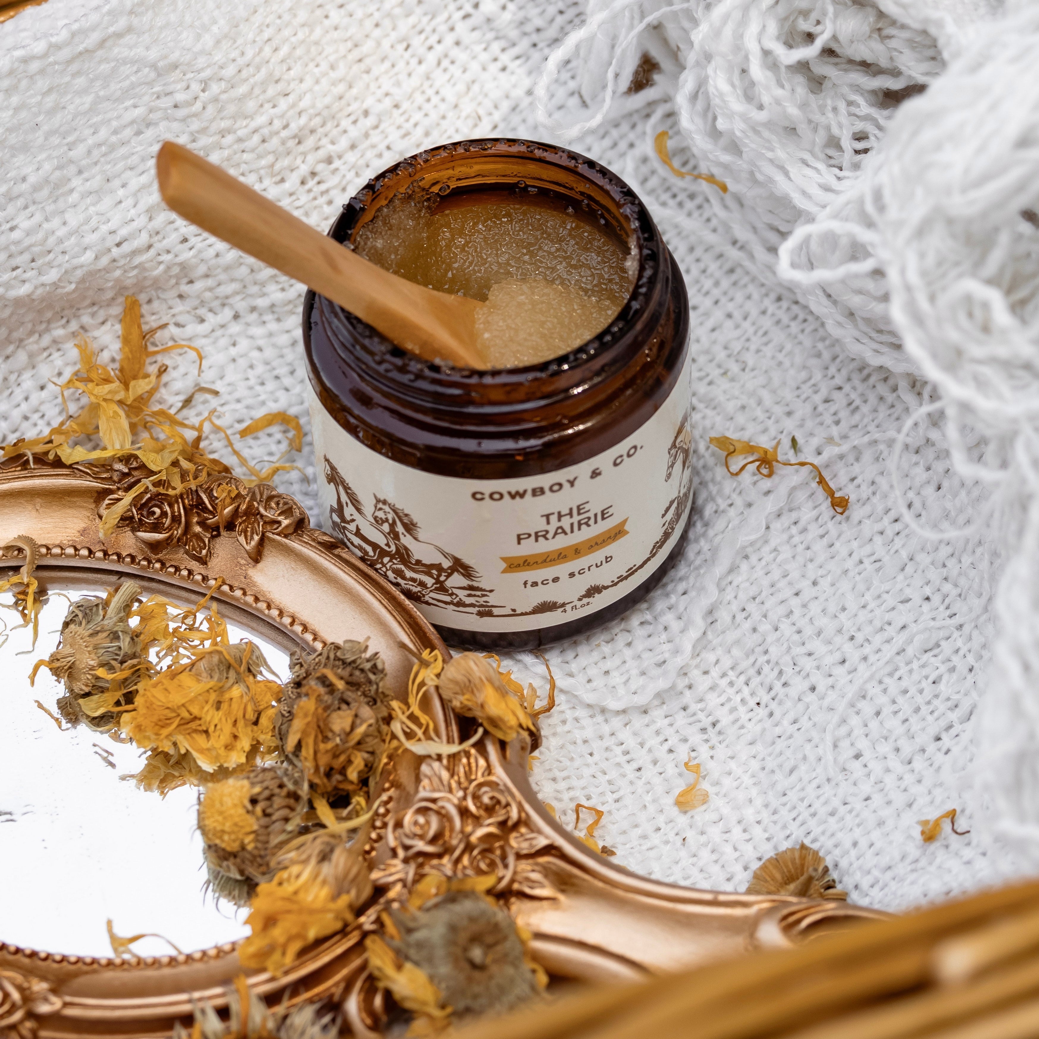 The Prairie - Organic Calendula & Sweet Orange Exfoliating Face Scrub - My American Goods