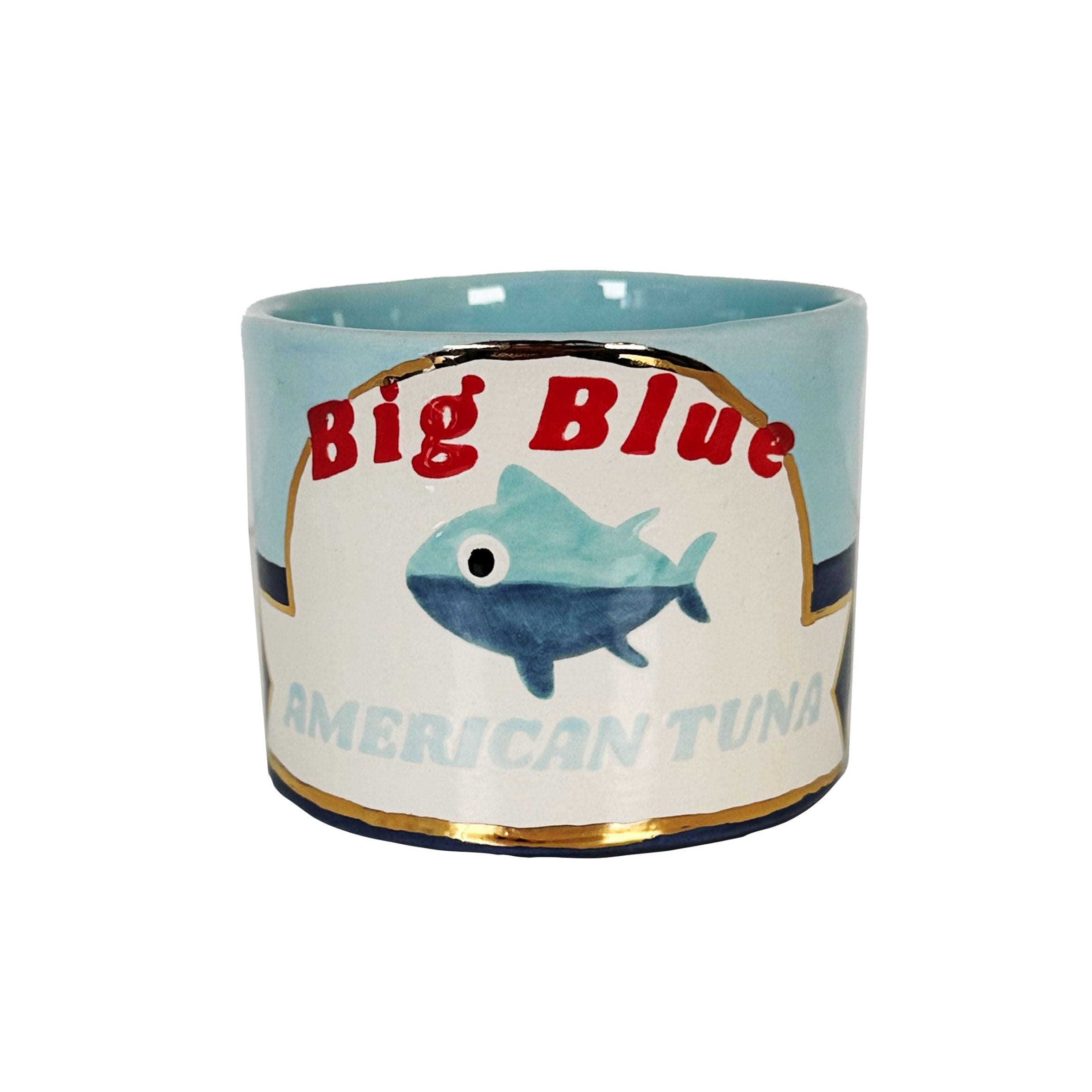 Ruby Clay Company "Canned" Tuna Vase