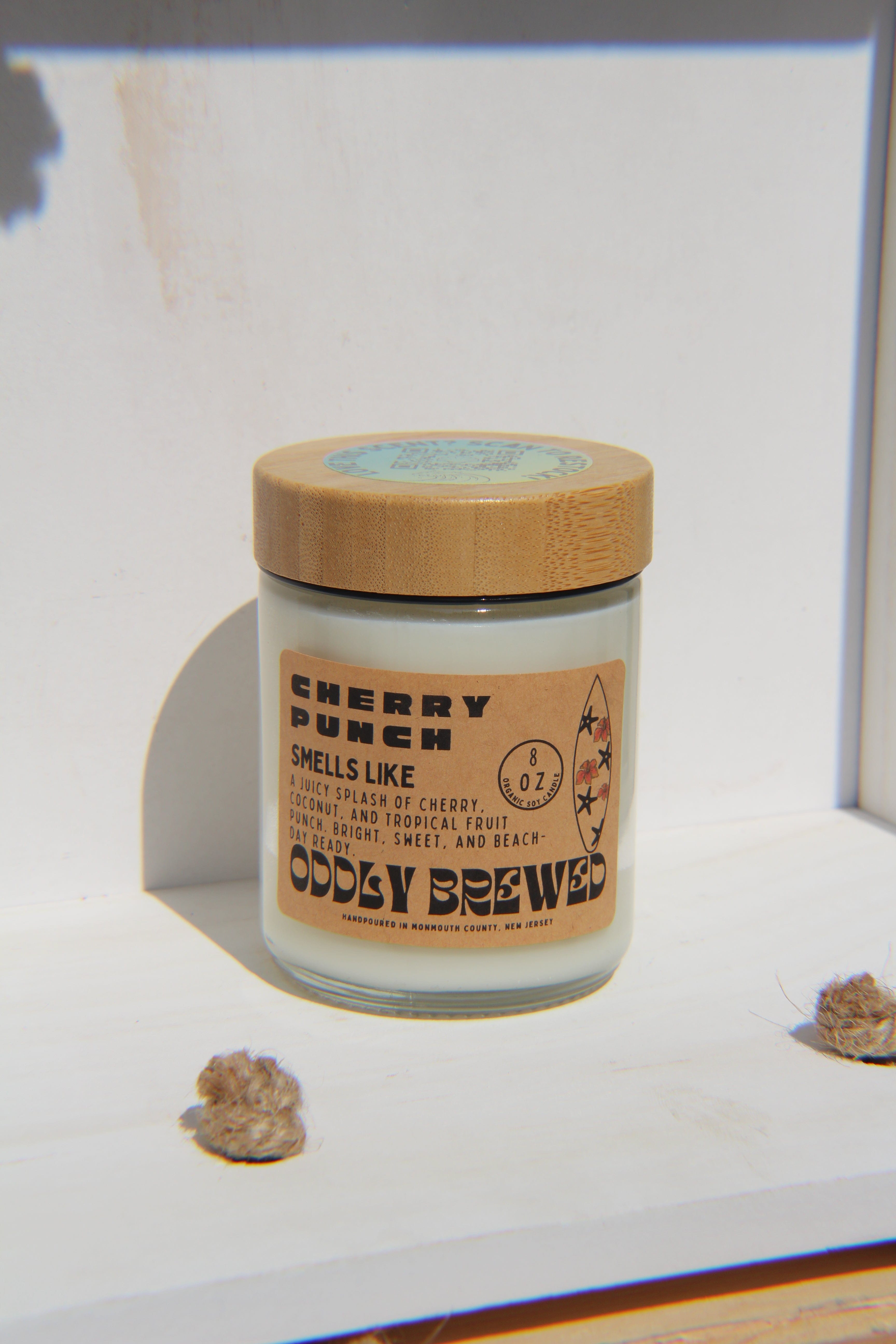 Oddly Brewed Cherry Punch Soy Candle – 8 oz - My American Goods