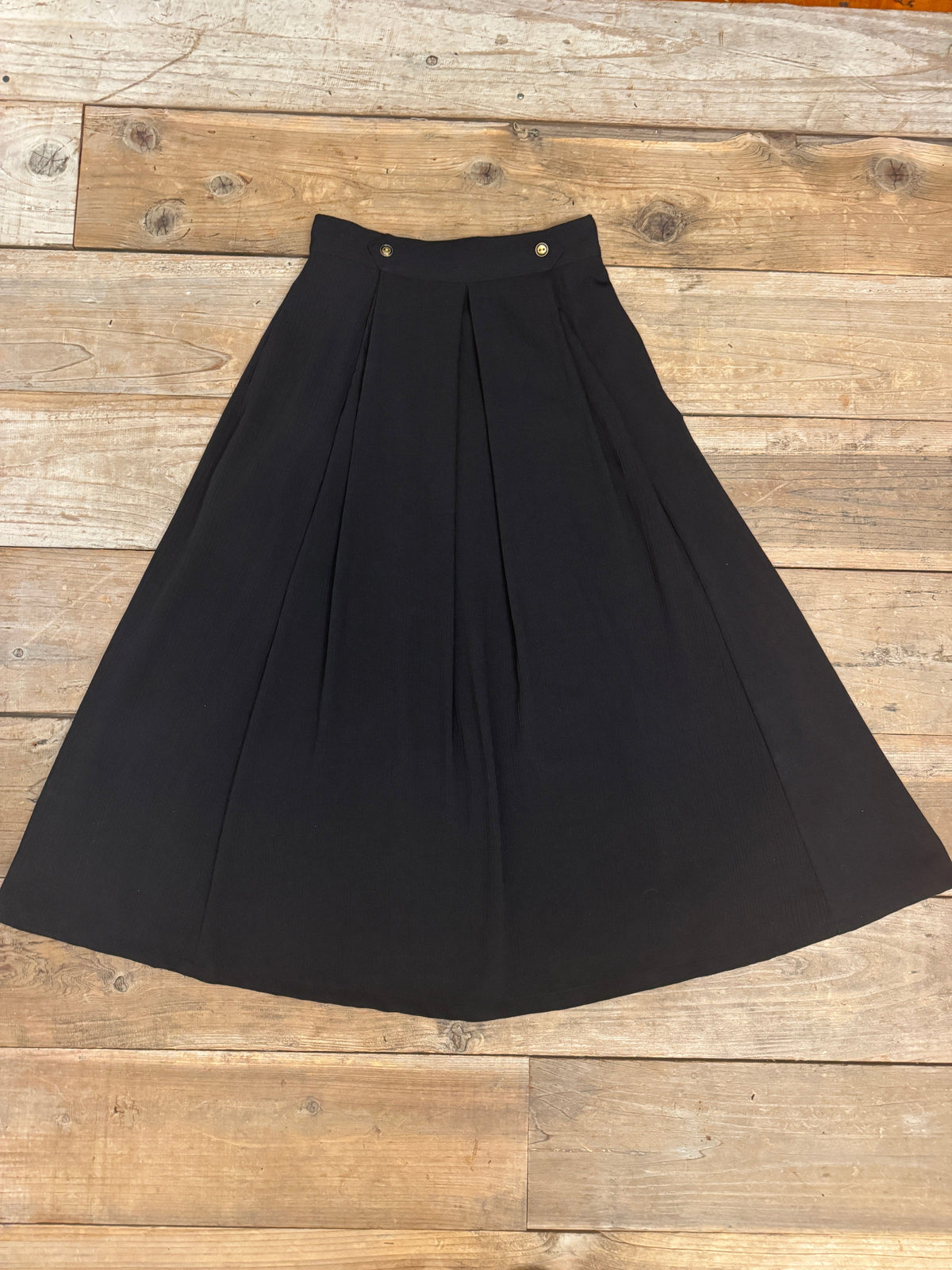 Field Day Skirt Rue Skirt in Black Crepe