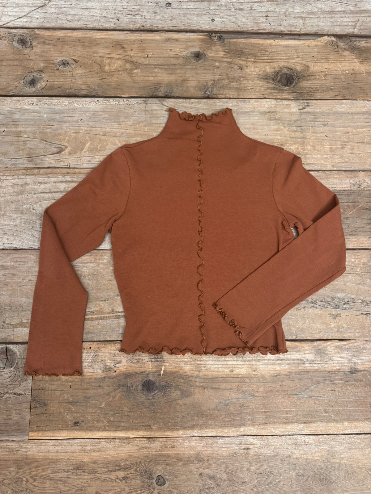 Field Day Top Wavy top in Sienna Cotton