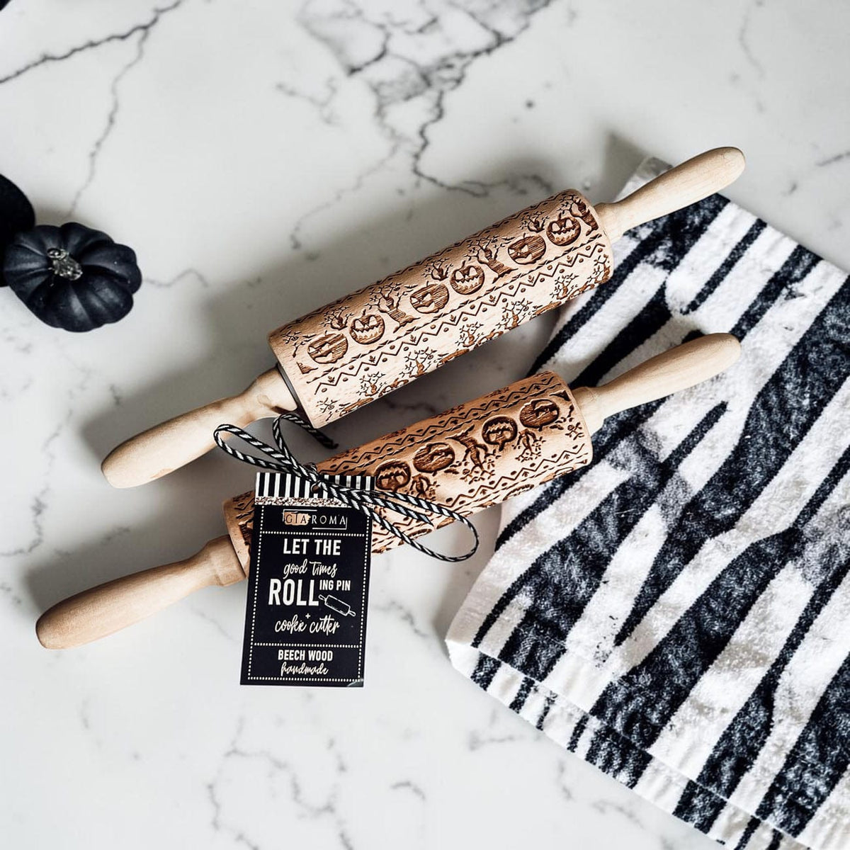 Gia Roma Rolling Pin, Kitchen Tools Halloween Rolling Pin Set
