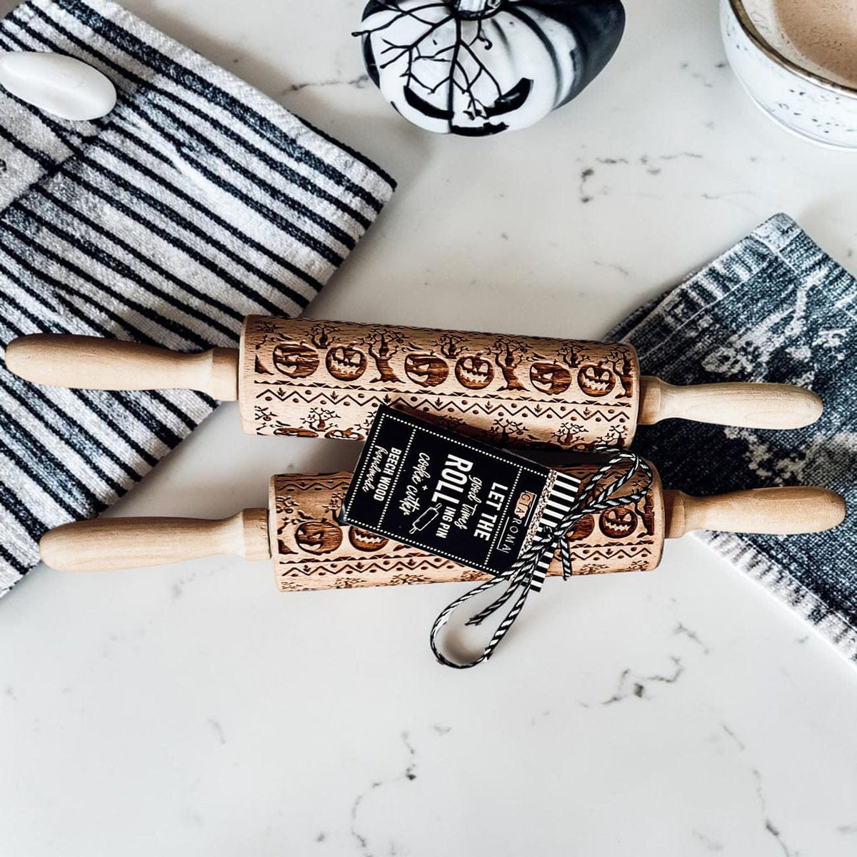 Gia Roma Rolling Pin, Kitchen Tools Halloween Rolling Pin Set