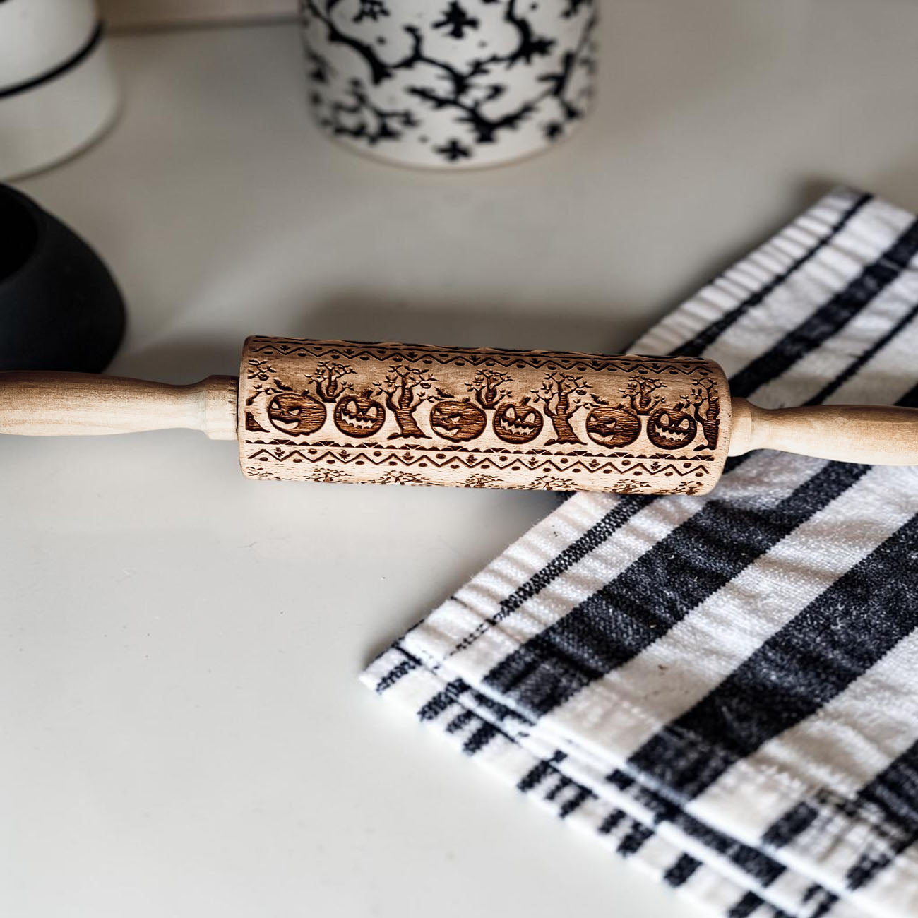 Gia Roma Rolling Pin, Kitchen Tools Halloween Rolling Pin Set