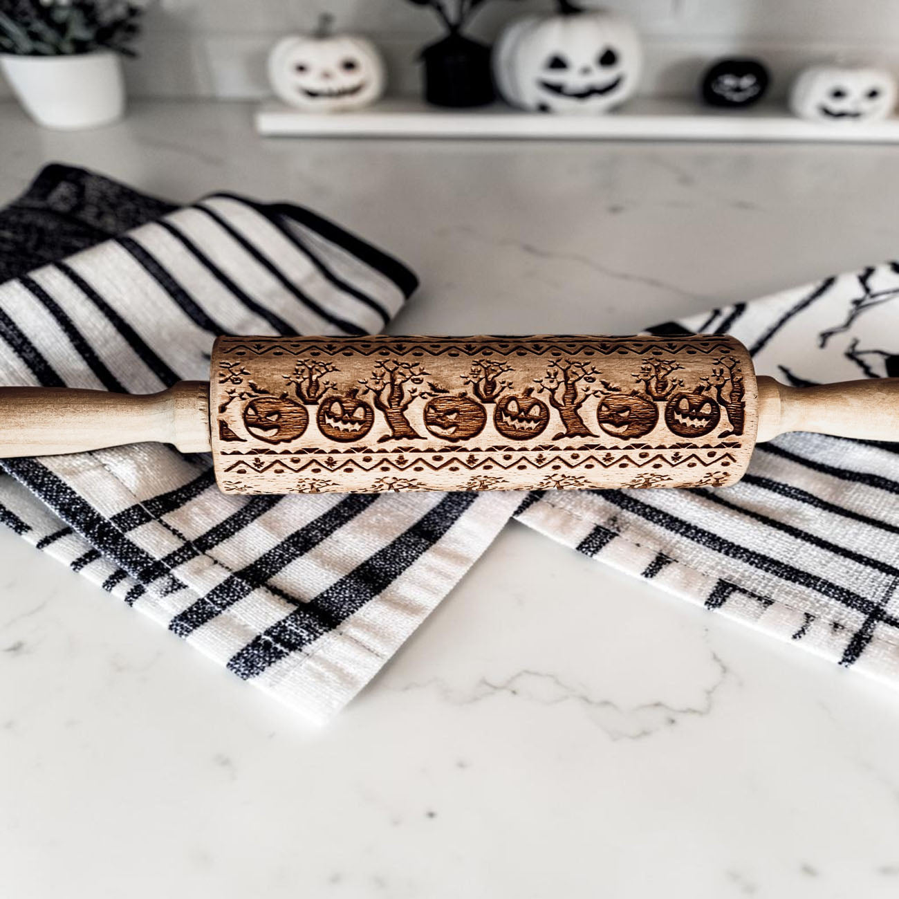 Gia Roma Rolling Pin, Kitchen Tools Halloween Rolling Pin Set
