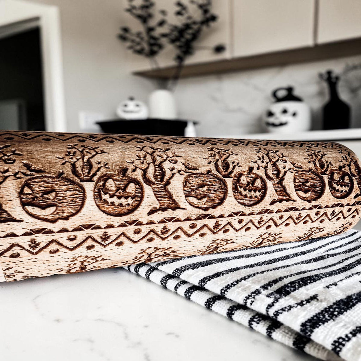 Gia Roma Rolling Pin, Kitchen Tools Halloween Rolling Pin Set