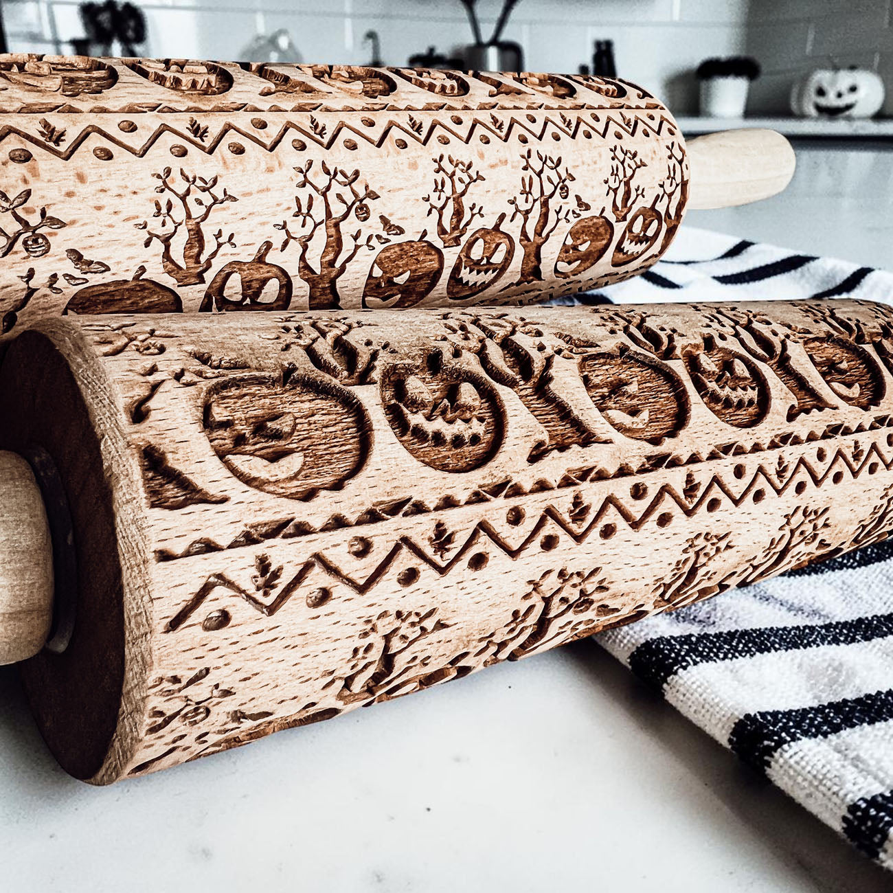 Gia Roma Rolling Pin, Kitchen Tools Halloween Rolling Pin Set