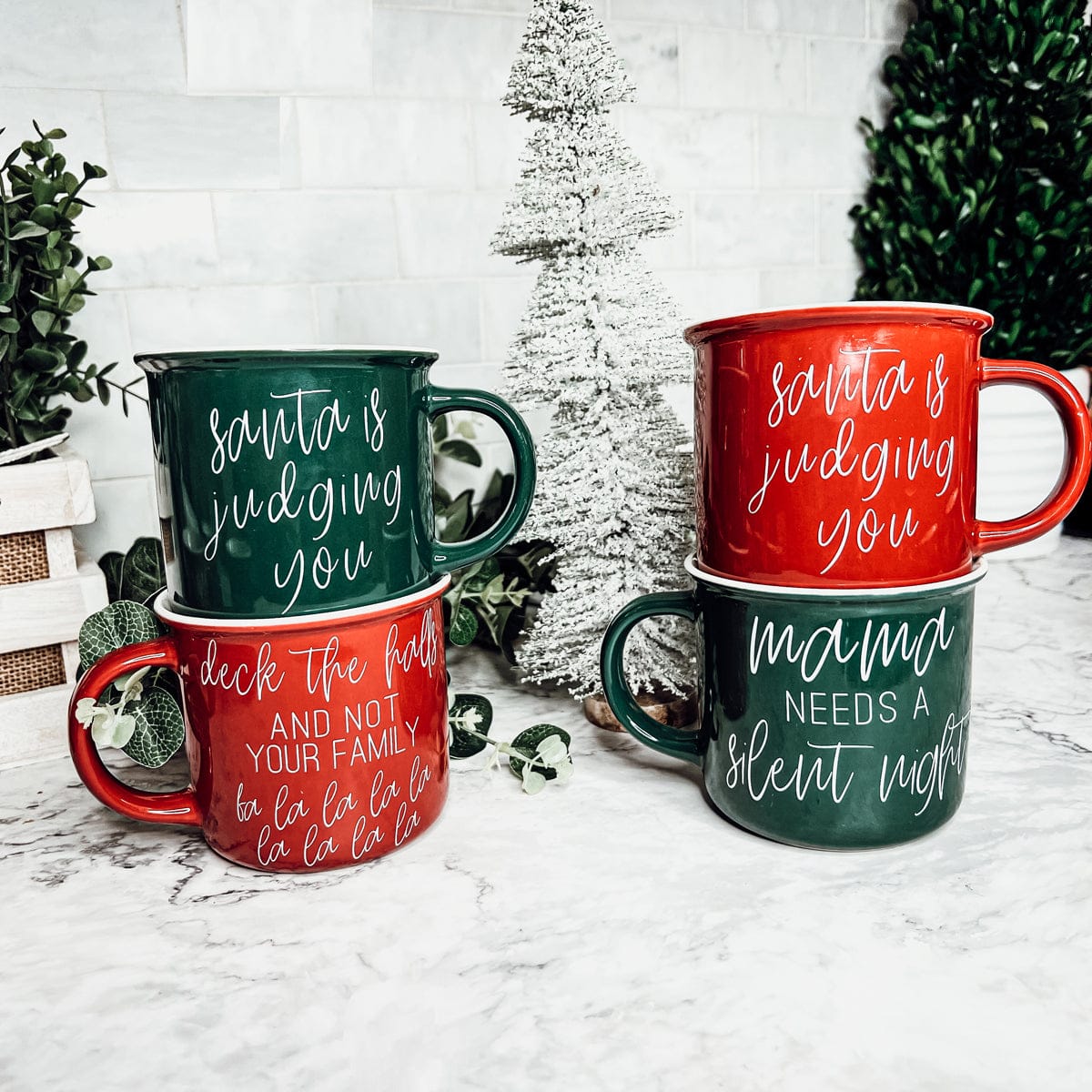 Gia Roma Coffee Mug, Santa is Judging Mug