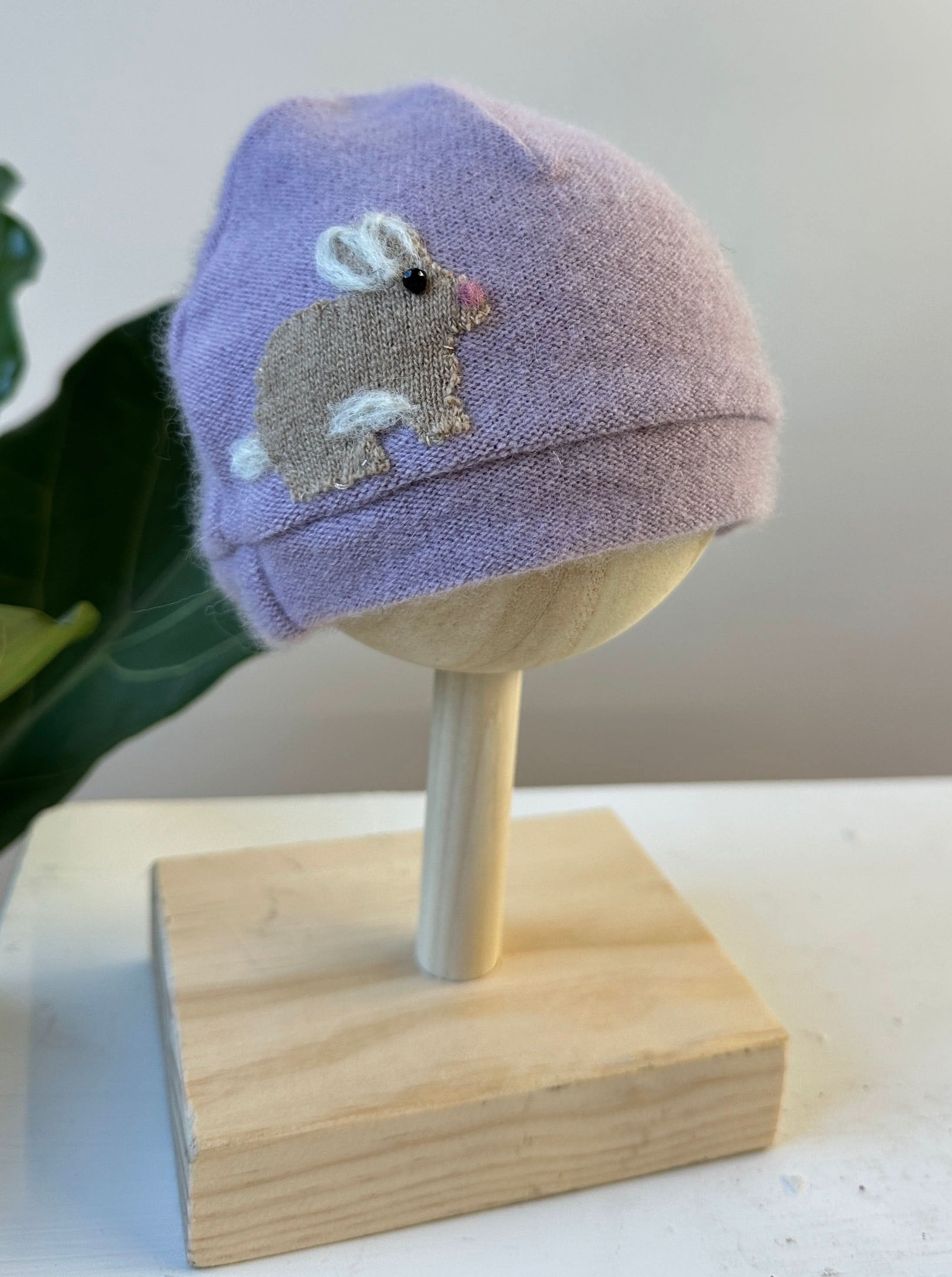 Ash & Rose hat Red Bunny Cashmere Hat - Newborn