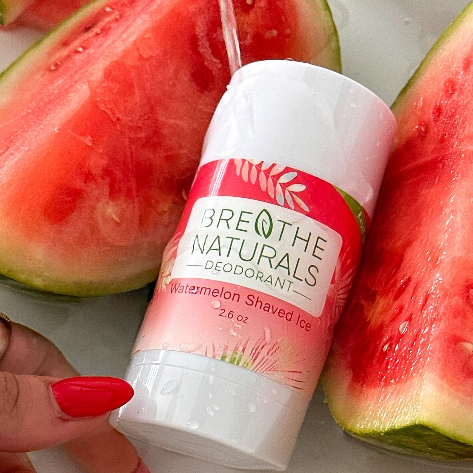 Breathe Naturals Deodorant Watermelon Shaved Ice Deodorant
