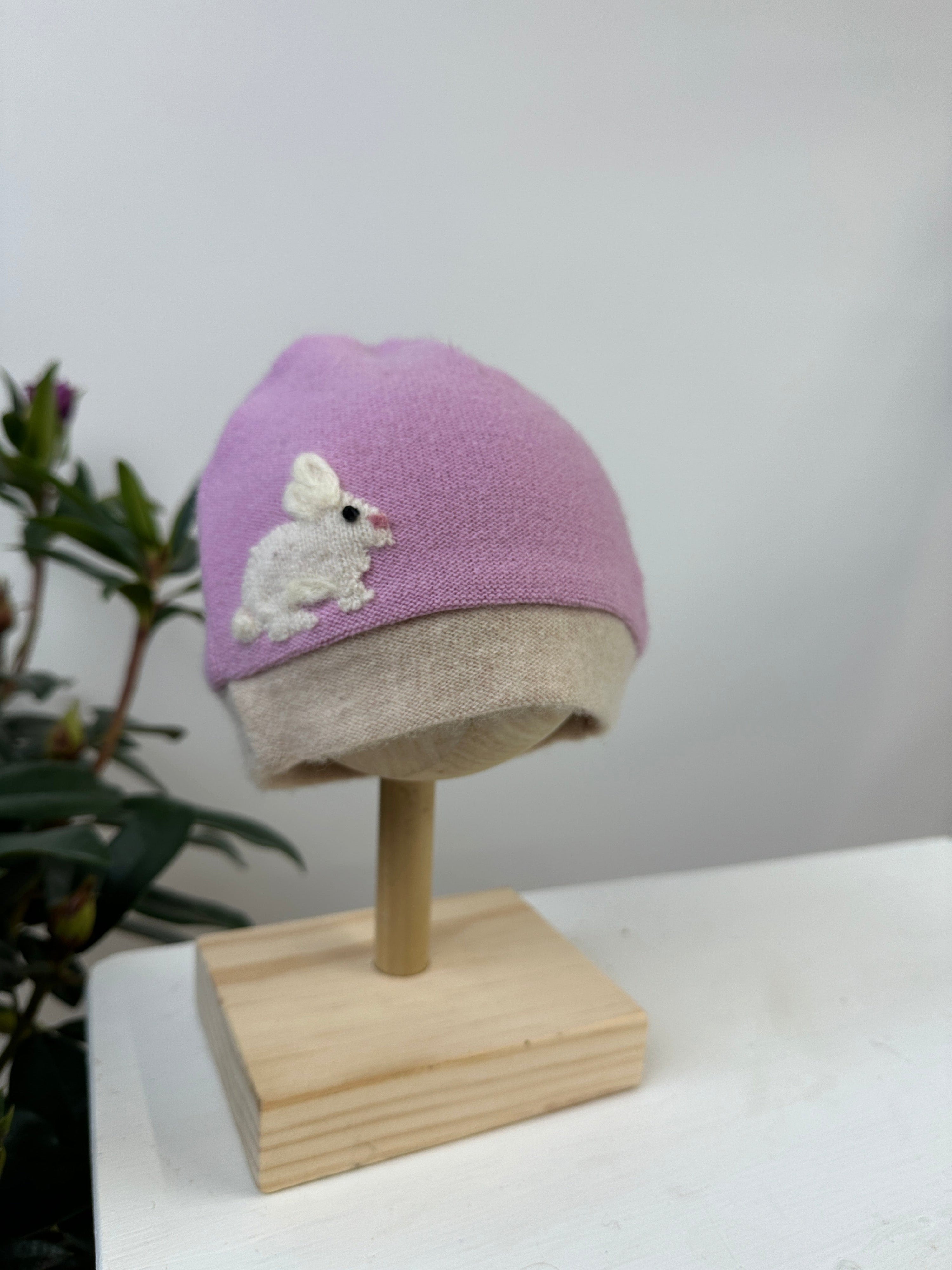 Ash & Rose hat Tan Bunny Cashmere Hat - Baby